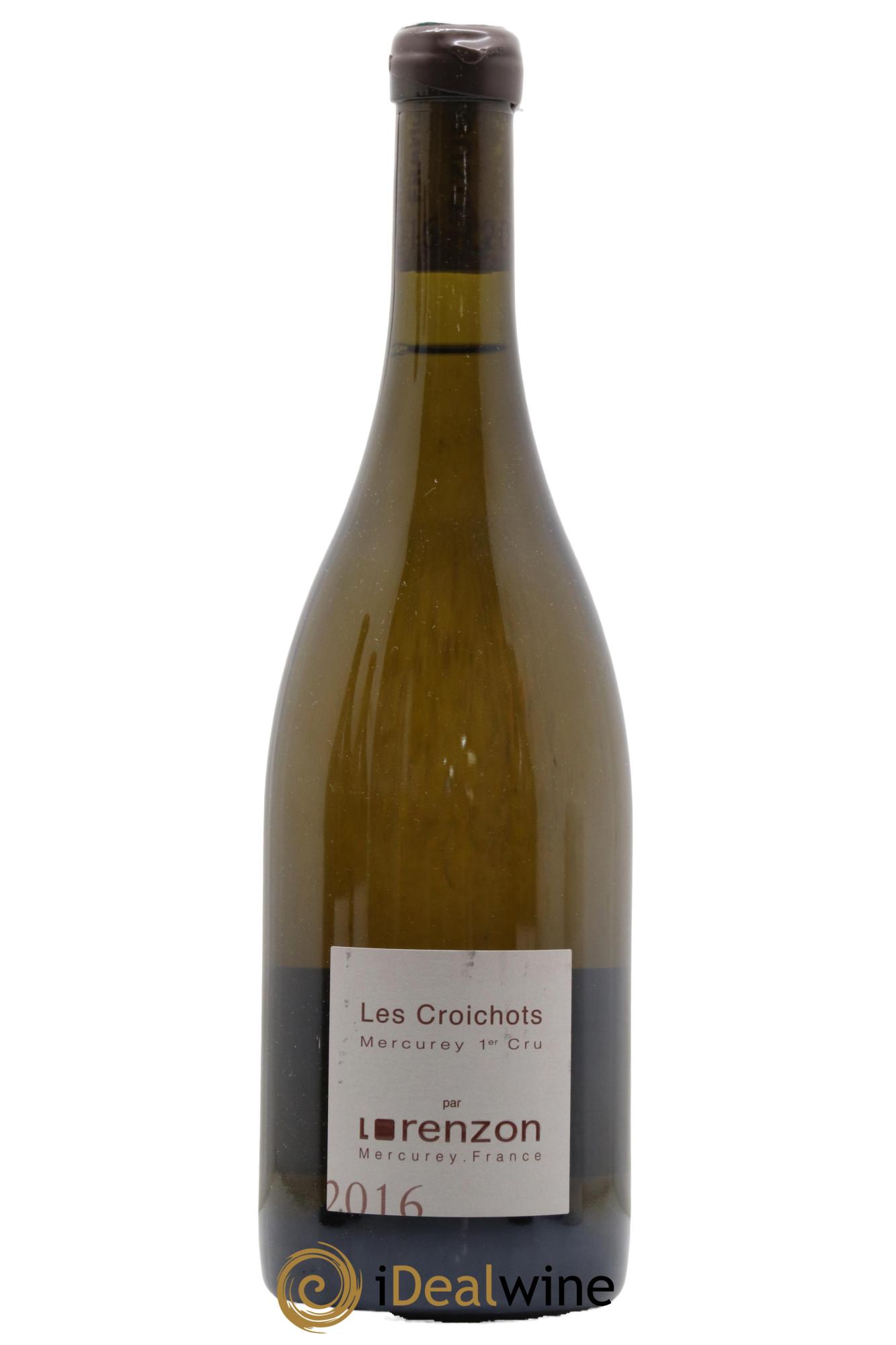 Mercurey 1er Cru Les Croichots Domaine Lorenzon 2016 - Lot de 1 bouteille - 0