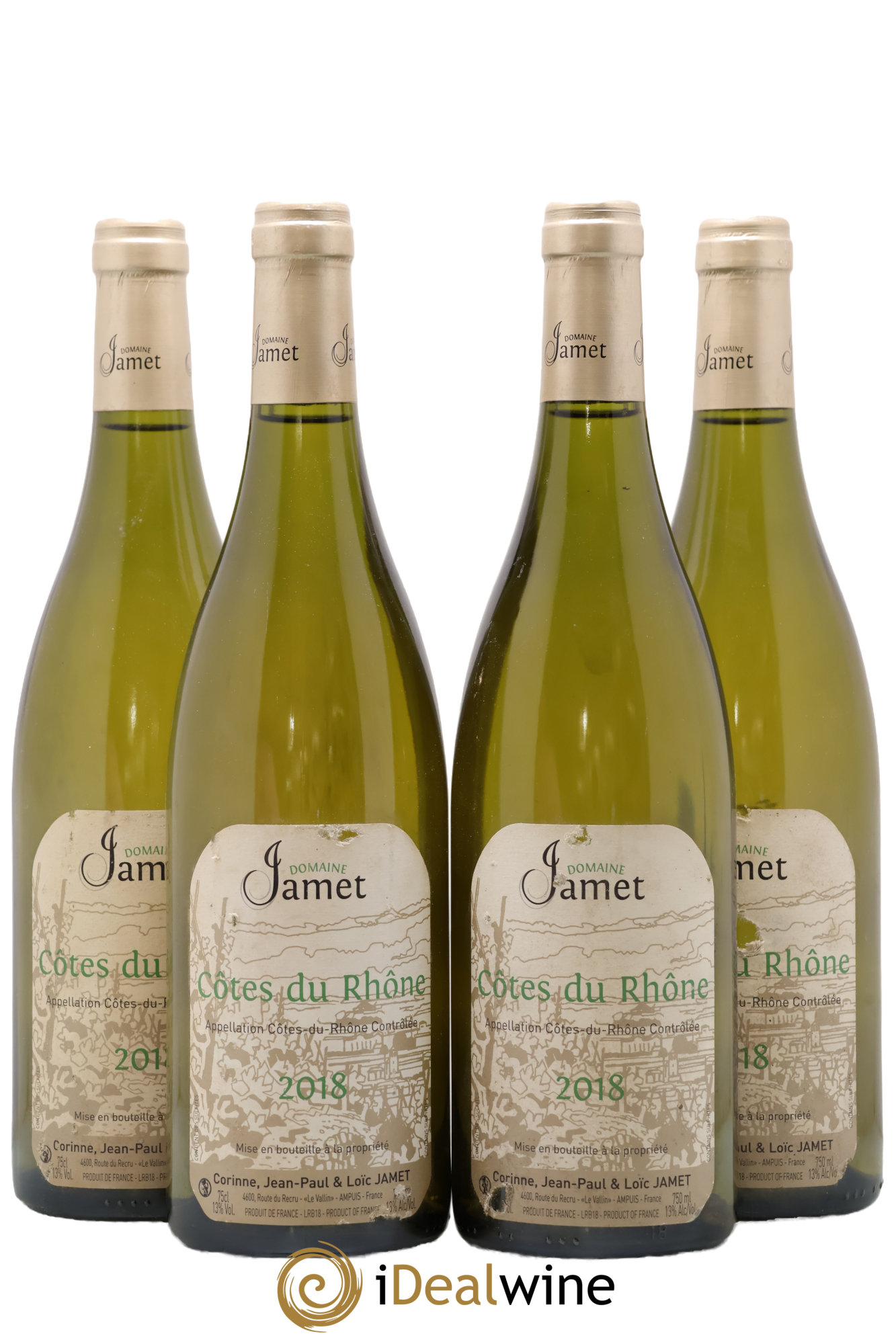Côtes-du-Rhône Jamet (Domaine) 2018 - Lot of 4 bottles - 0