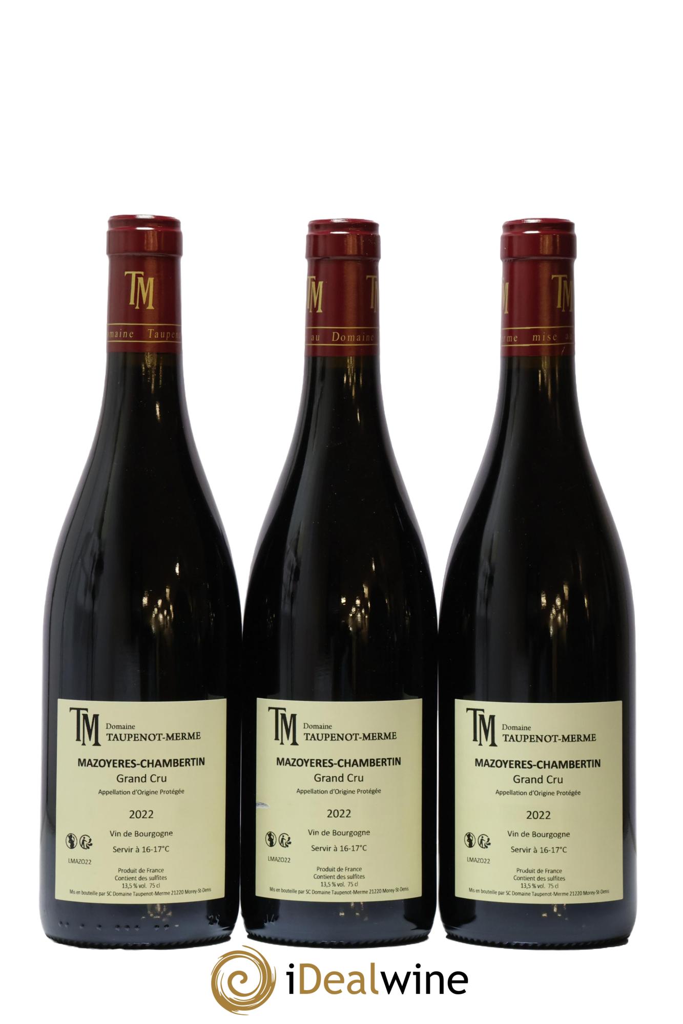 Mazoyères-Chambertin Grand Cru Taupenot-Merme 2022 - Lot de 6 bouteilles - 2