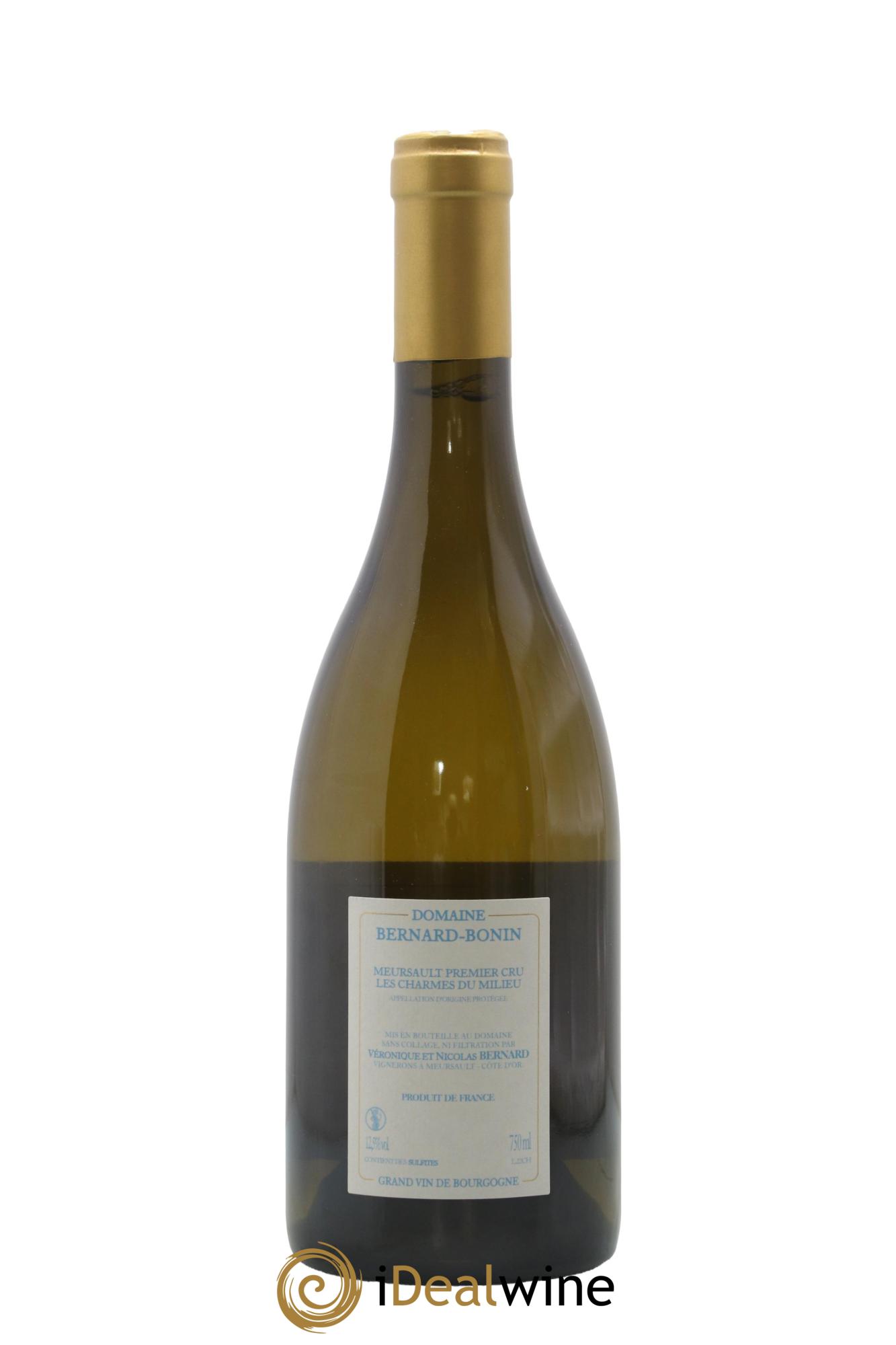Meursault 1er Cru Les Charmes Du Milieu Bernard Bonin 2022 - Lot de 1 bouteille - 1