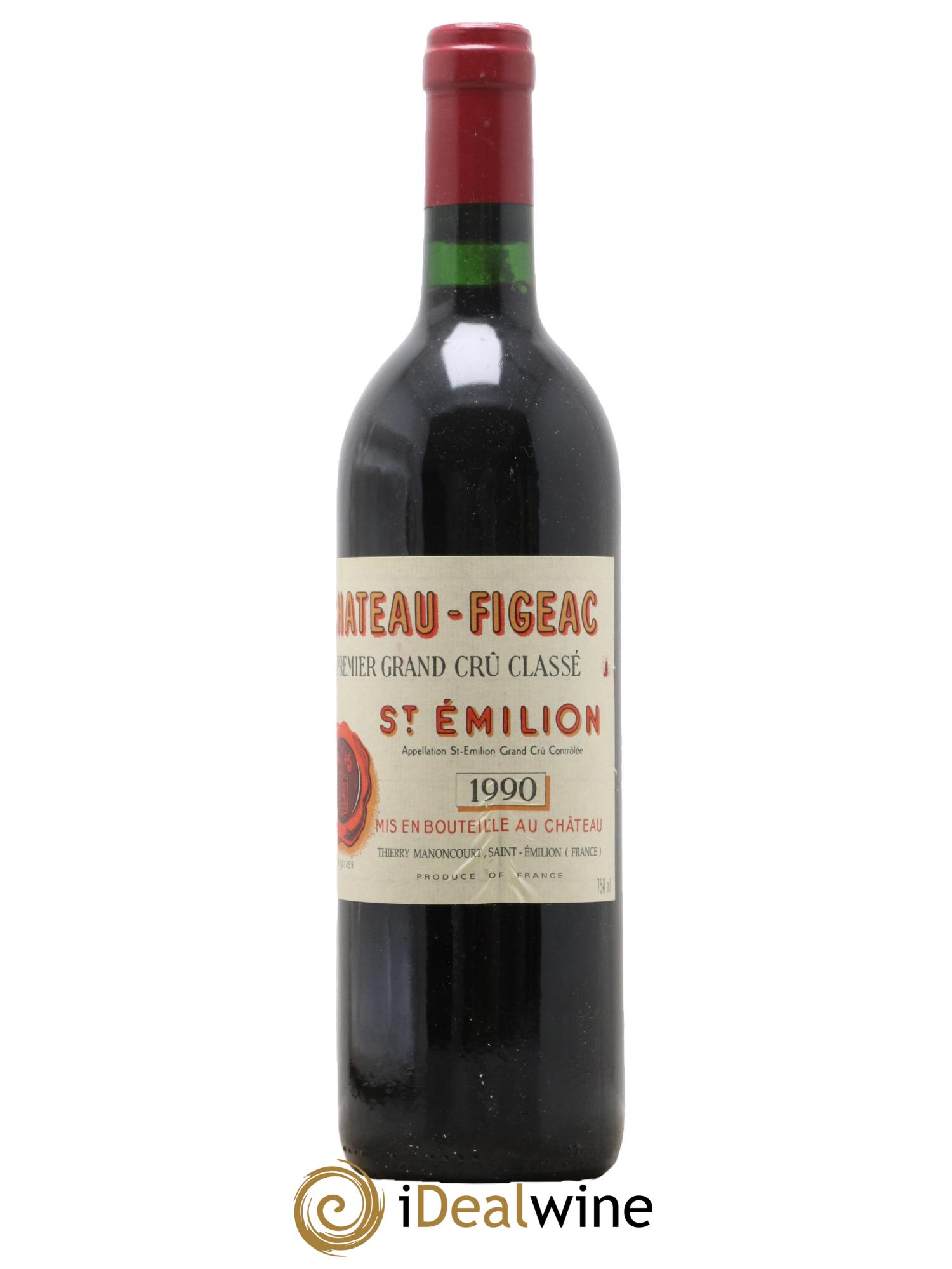 Château Figeac 1er Grand Cru Classé A 1990 - Lotto di 1 bottiglia - 0