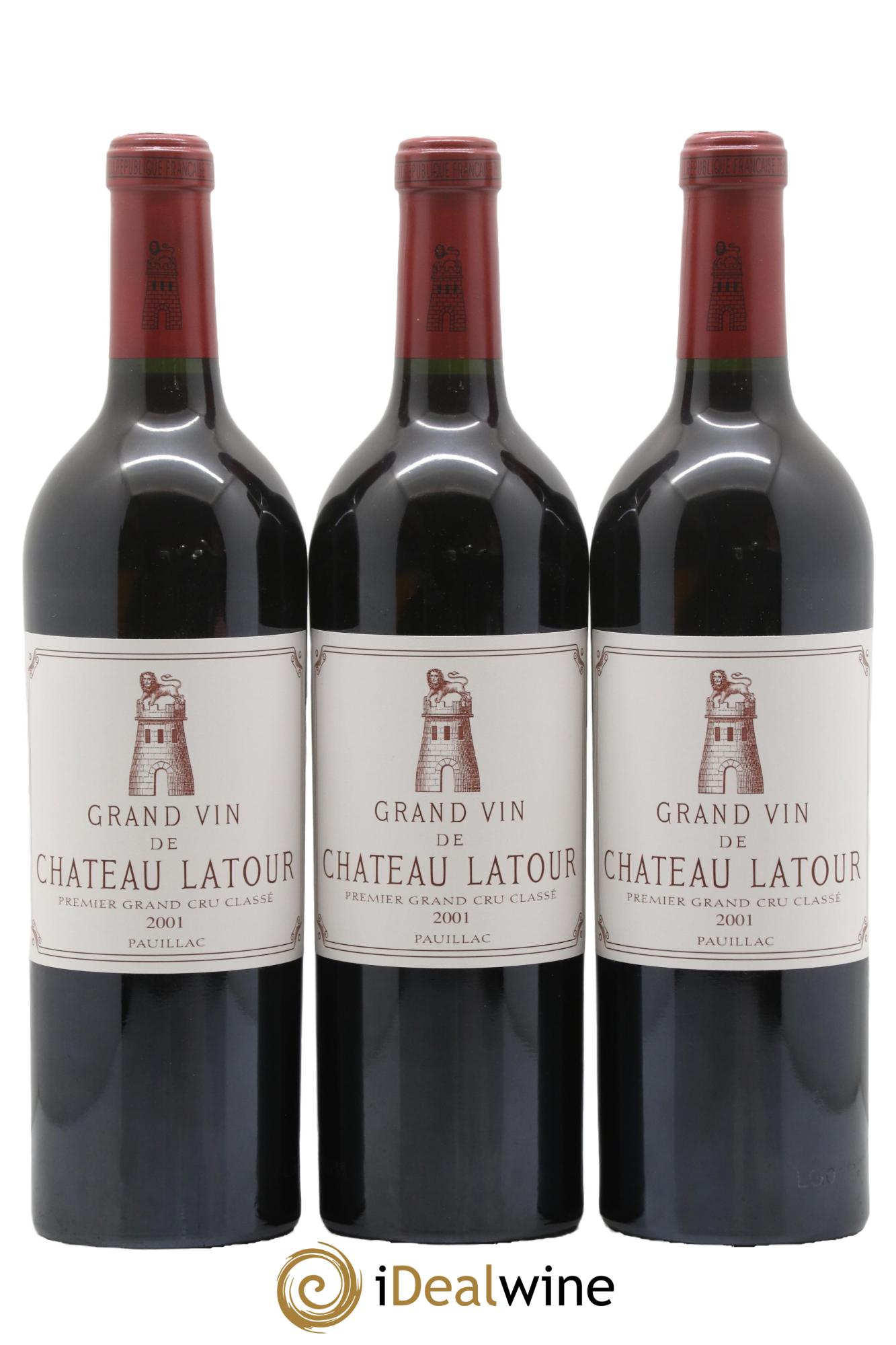 Château Latour 1er Grand Cru Classé 2001 - Lot de 12 bouteilles - 1