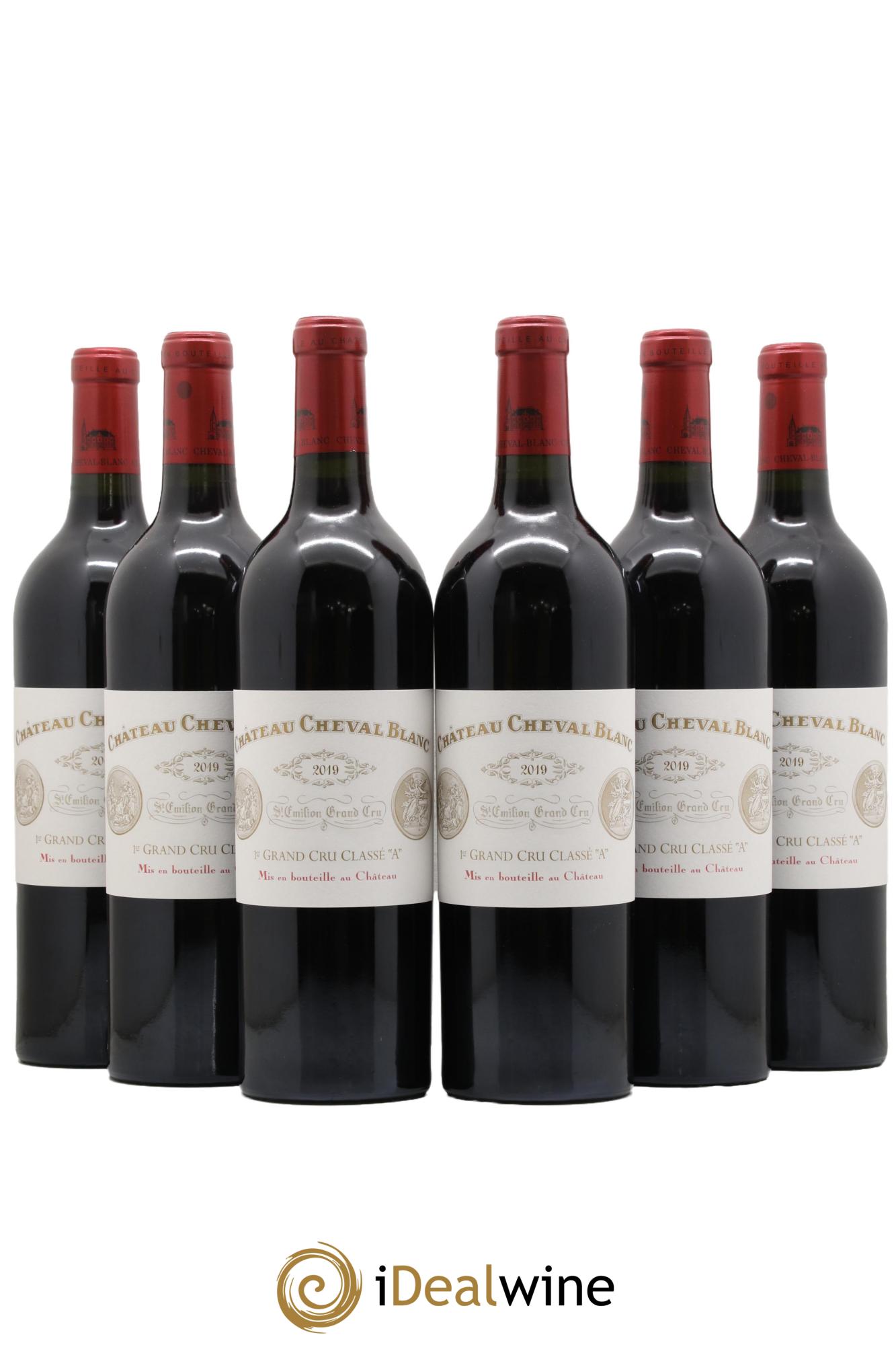 Château Cheval Blanc 1er Grand Cru Classé A 2019 - Lot de 6 bouteilles - 0