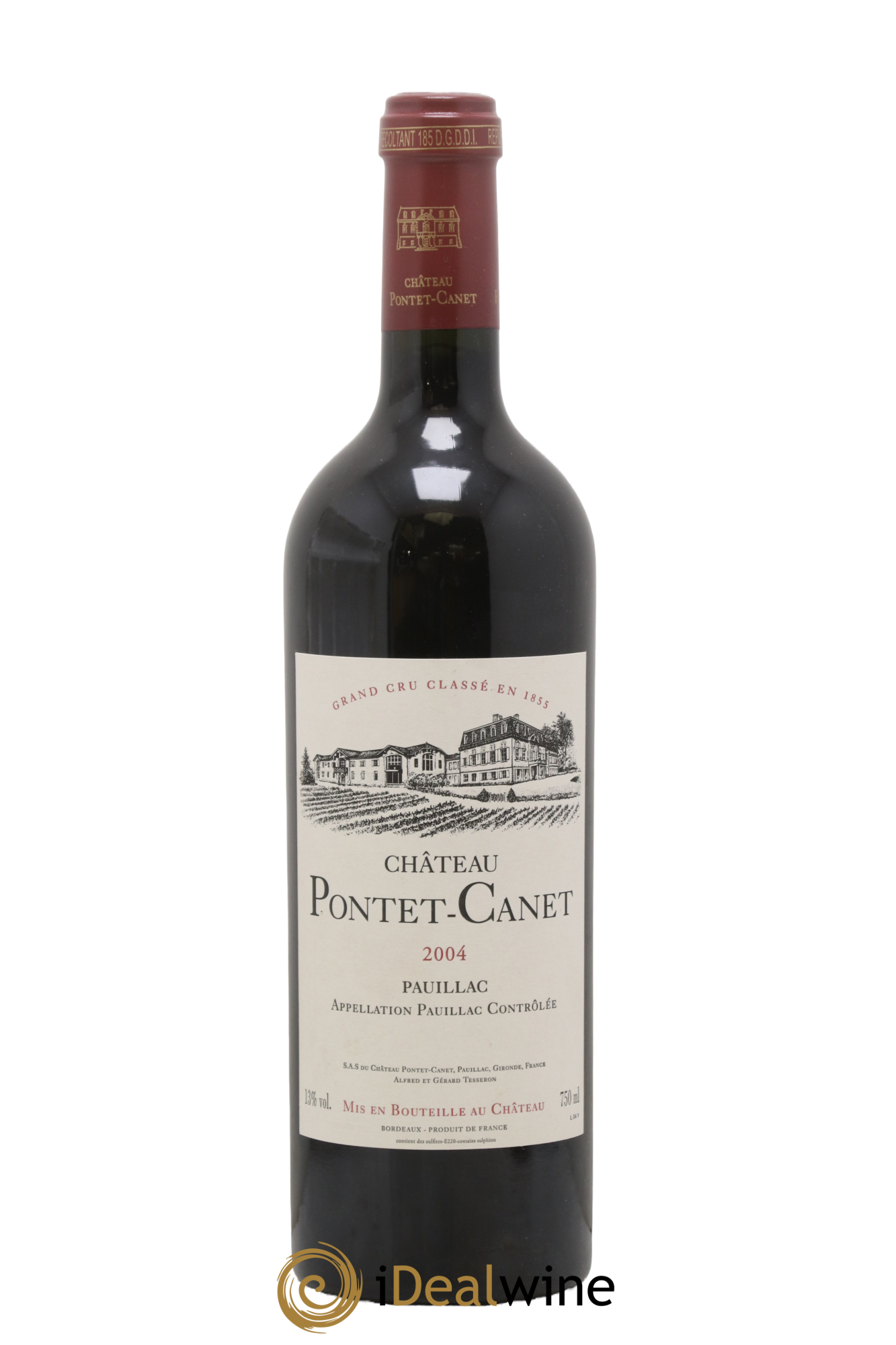 Château Pontet Canet 5ème Grand Cru Classé 2004 - Lot de 1 bouteille - 0