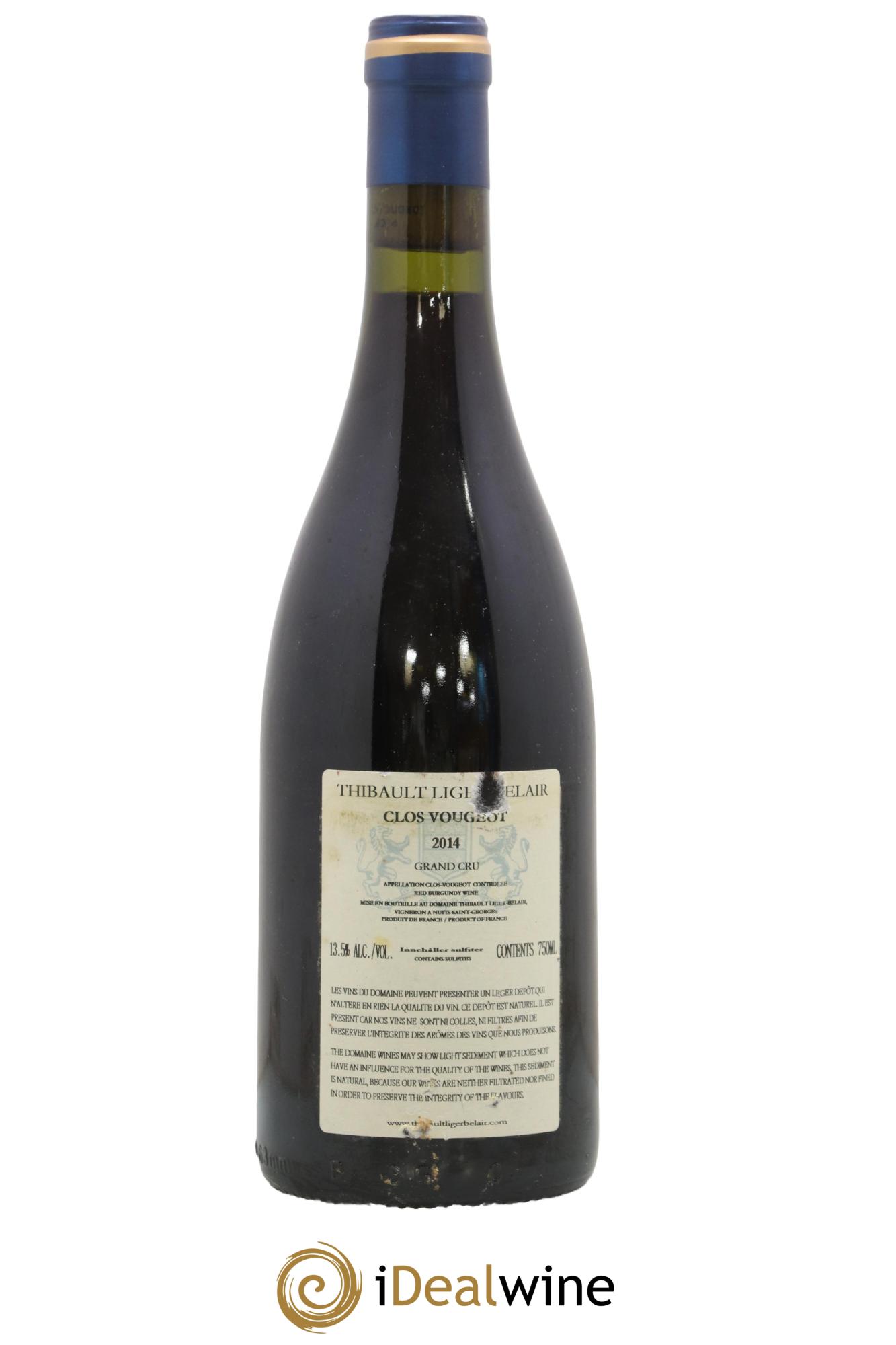 Clos de Vougeot Grand Cru Thibault Liger-Belair 2014 - Lot of 1 bottle - 1
