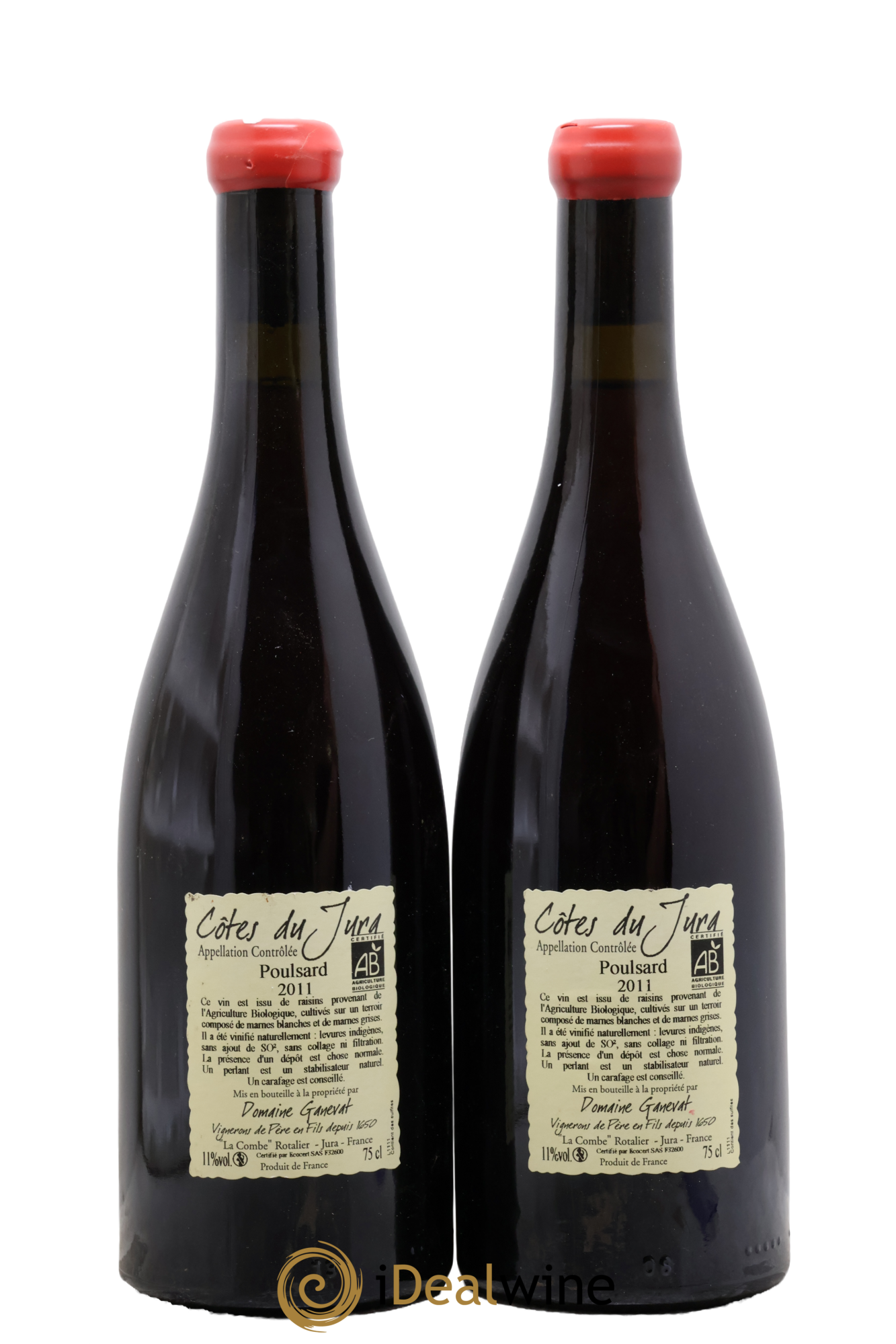 Côtes du Jura Cuvée de l'Enfant Terrible Jean-François Ganevat (Domaine) 2011 - Lot de 2 bouteilles - 1