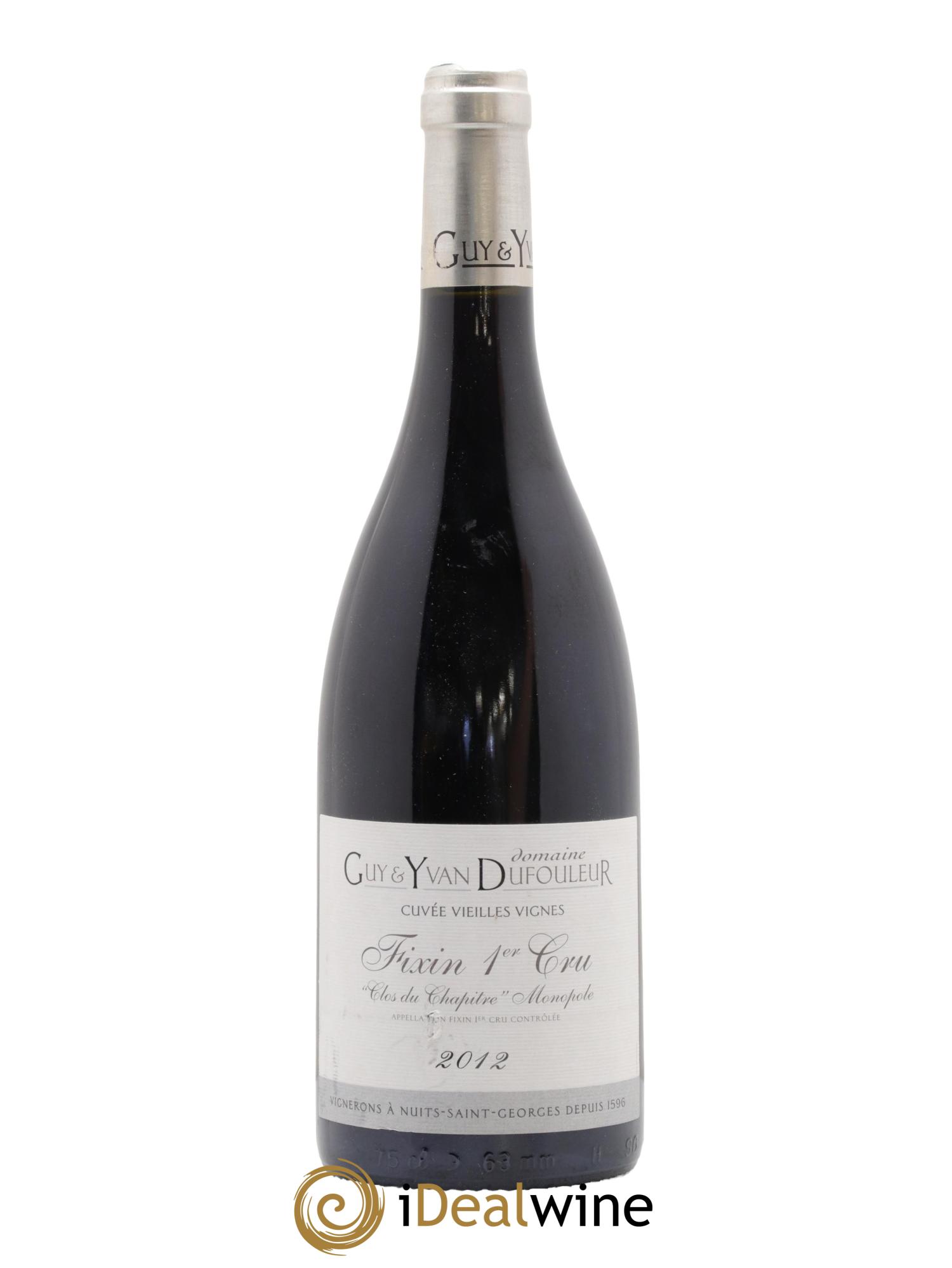 Fixin 1er Cru Clos du Chapitre Dufouleur 2012 - Lot de 1 bouteille - 0
