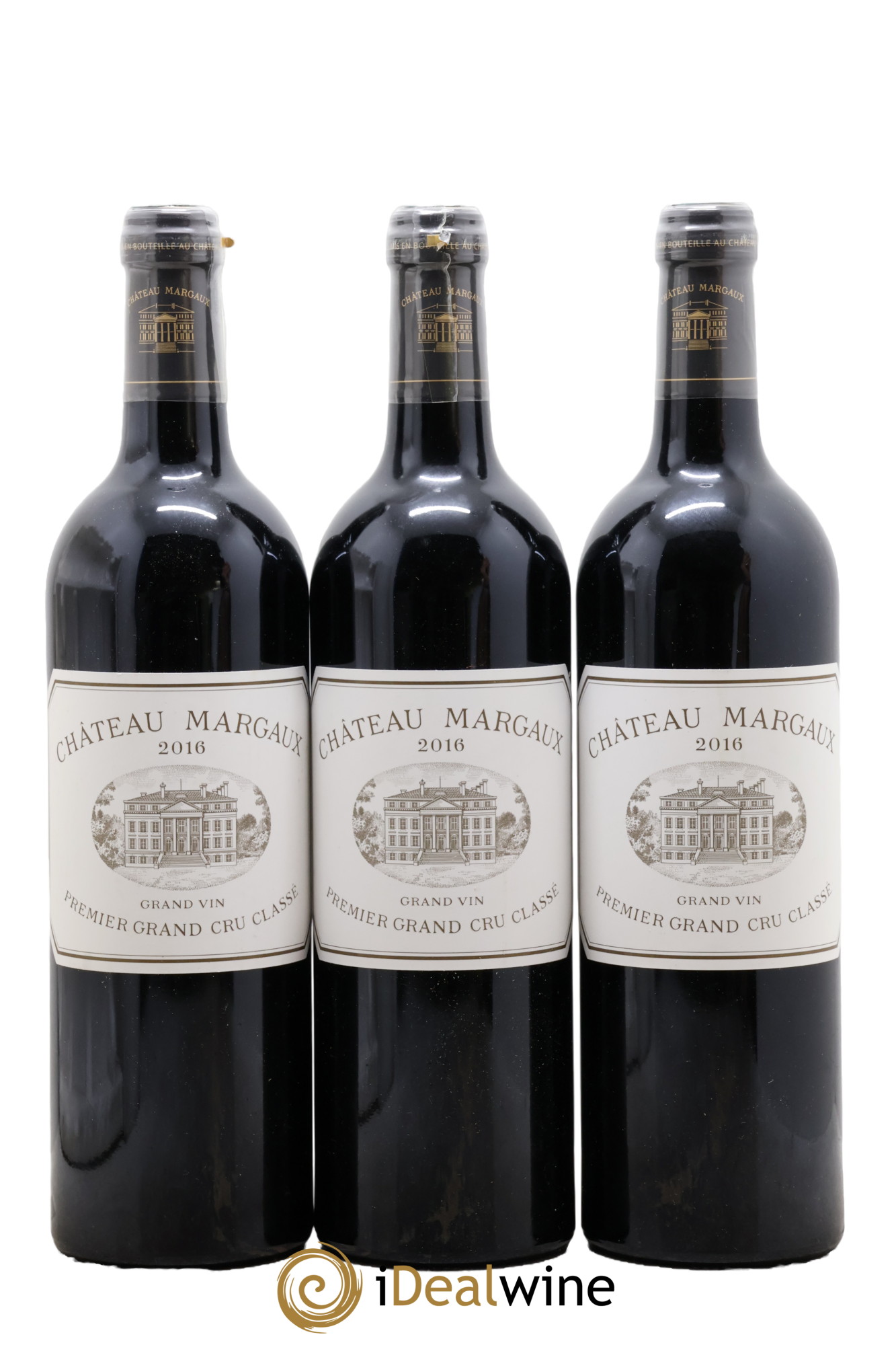 Château Margaux 1er Grand Cru Classé 2016 - Lot de 3 bouteilles - 0