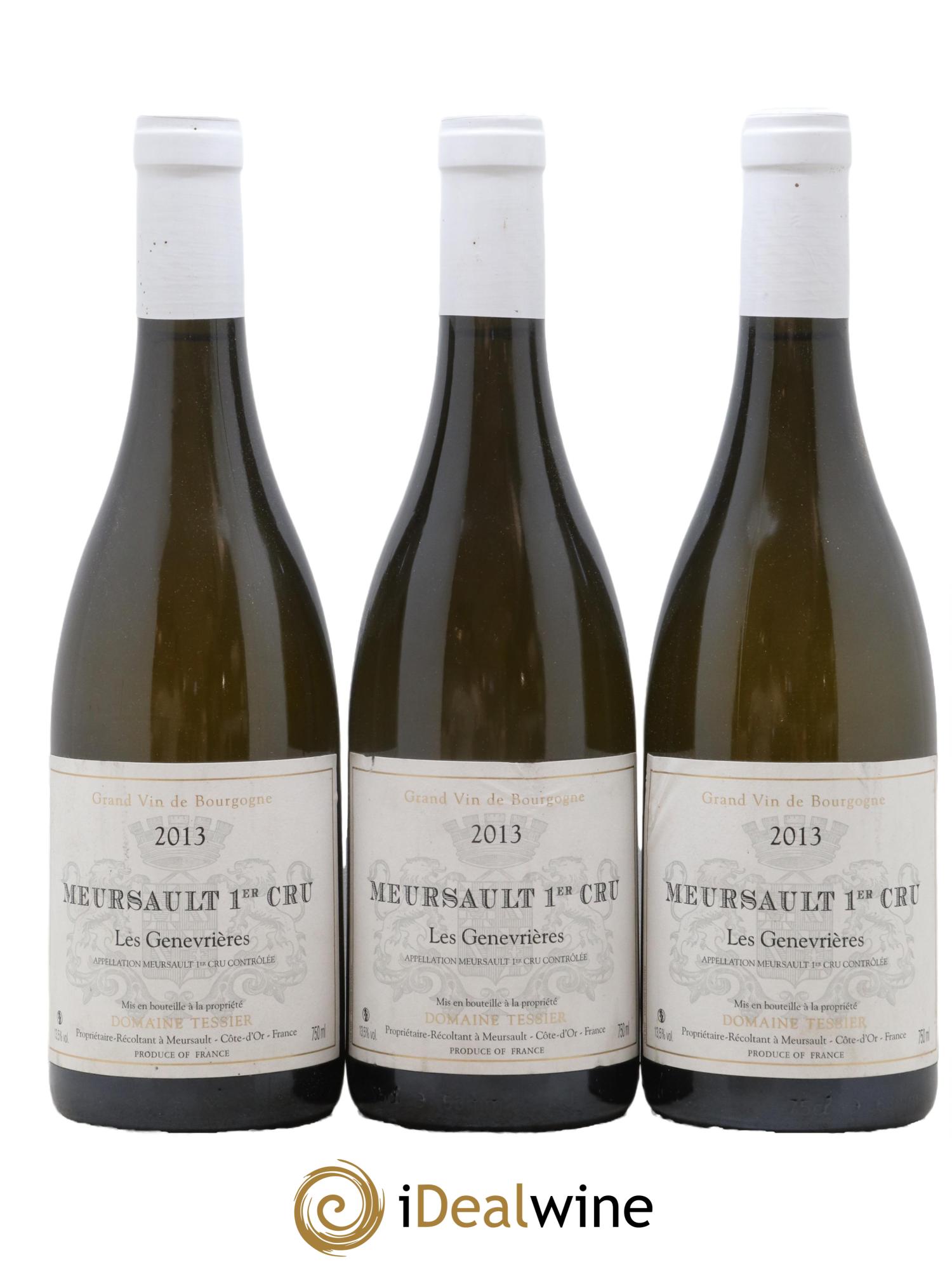 Meursault 1er Cru Les Genevrières Tessier (Domaine) 2013 - Lot de 3 bouteilles - 0