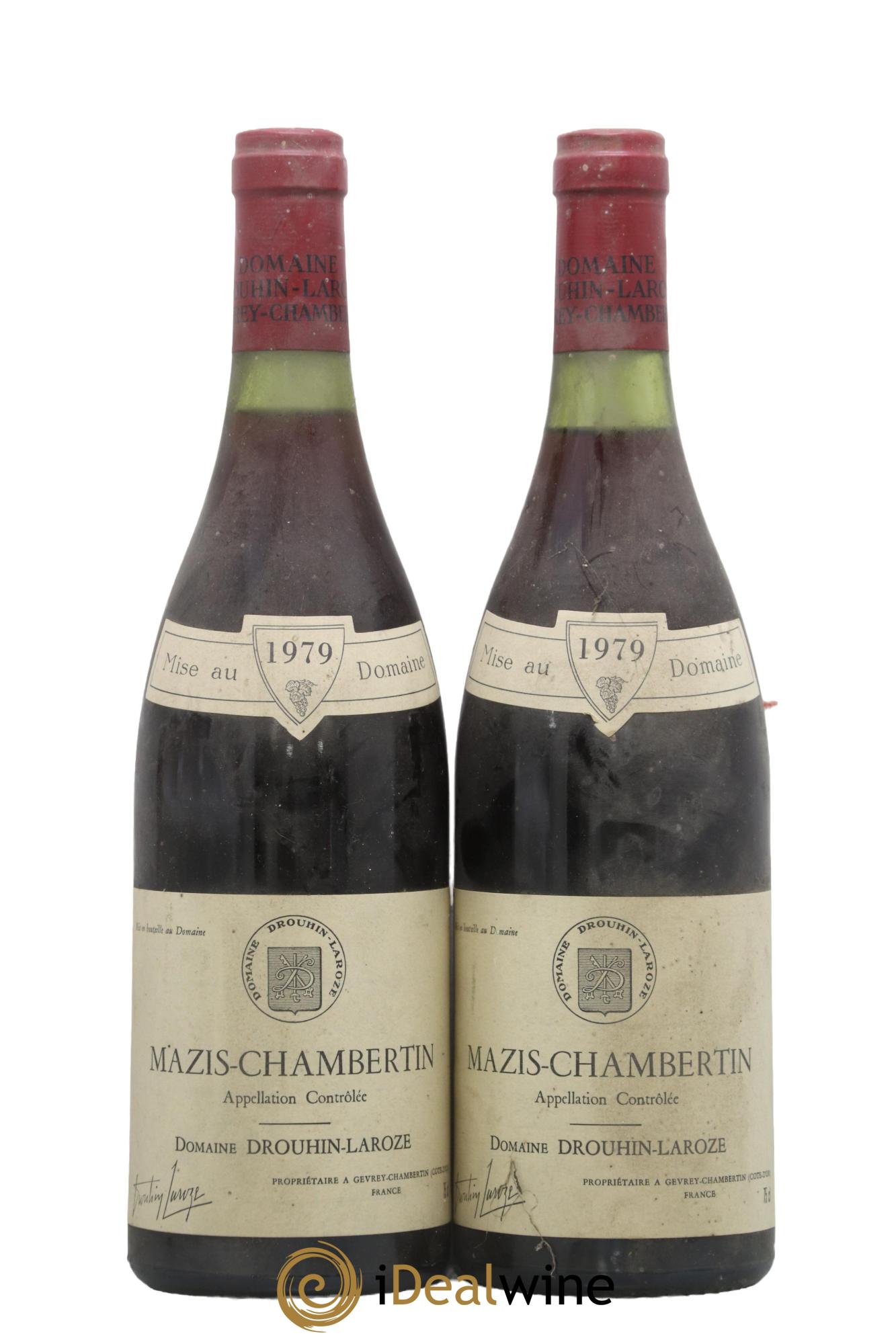 Mazis-Chambertin Grand Cru Drouhin Laroze 1979 - Lot de 2 bouteilles - 0
