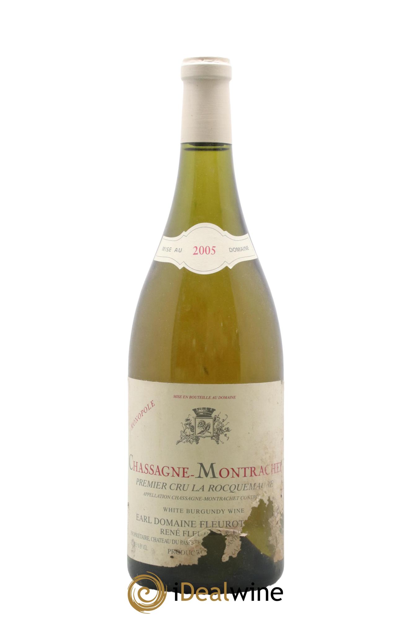 Chassagne-Montrachet 1er Cru Clos de la Rocquemaure (monopole) Fleurot-Larose 2005 - Lot de 1 magnum - 0