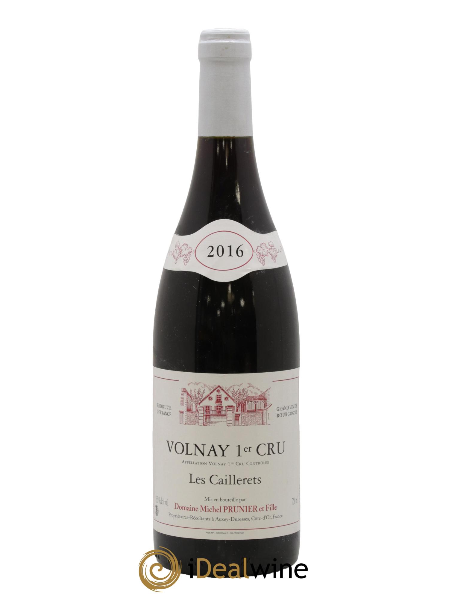Volnay 1er Cru Les Caillerets Domaine Michel Prunier 2016 - Lot de 1 bouteille - 0