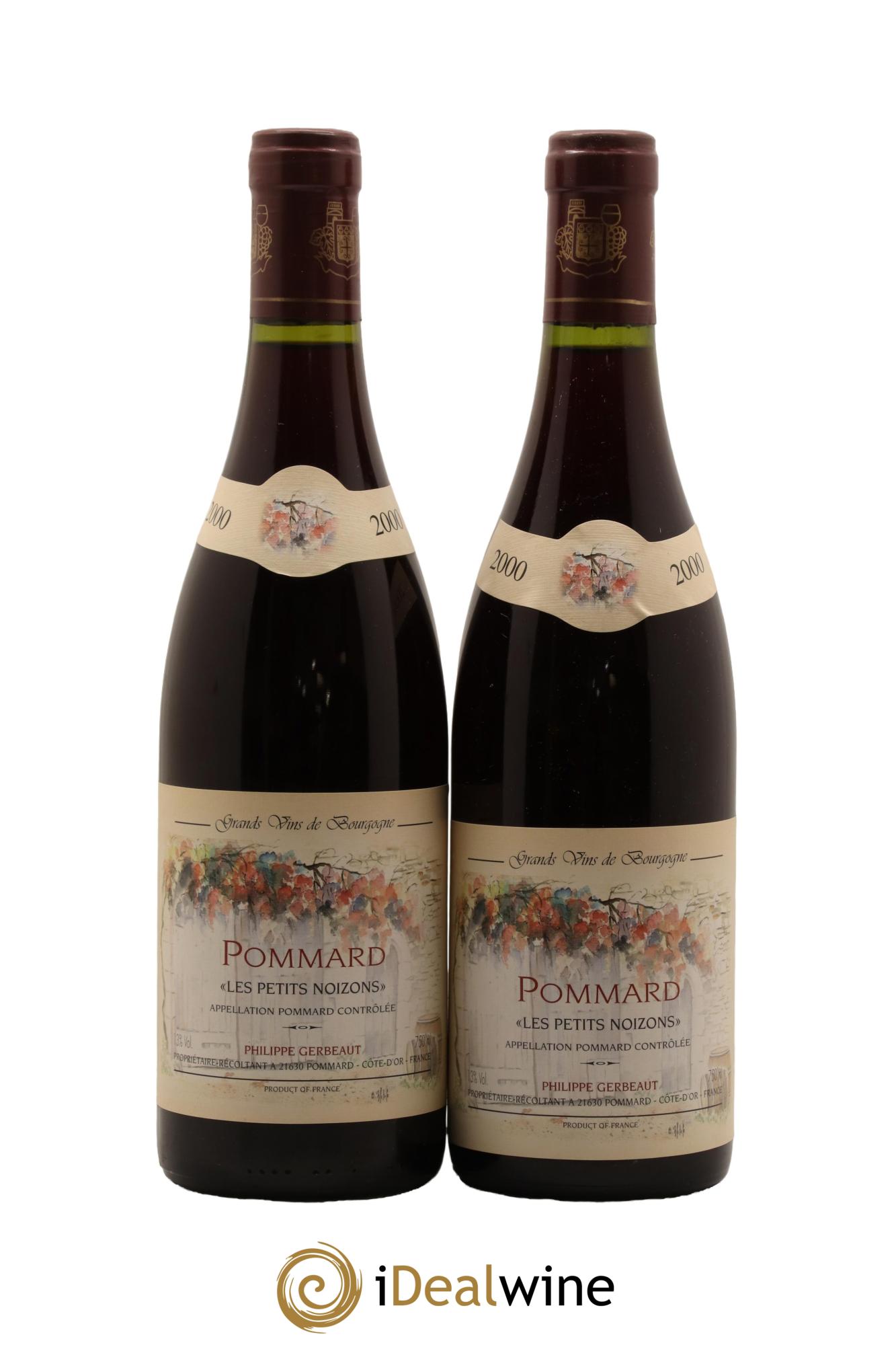Pommard Les Petits Noizons Domaine Philippe Gerbeaut 2000 - Lot de 2 bouteilles - 0