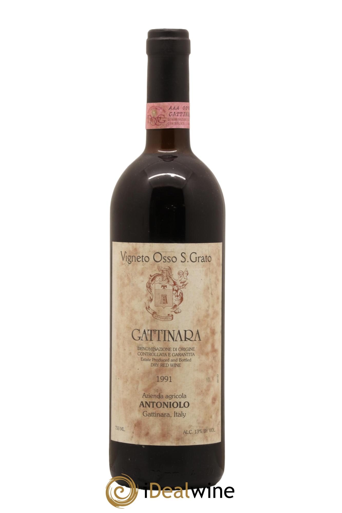 Gattinara DOCG Osso San Grato Antoniolo 1991 - Lot de 1 bouteille - 0