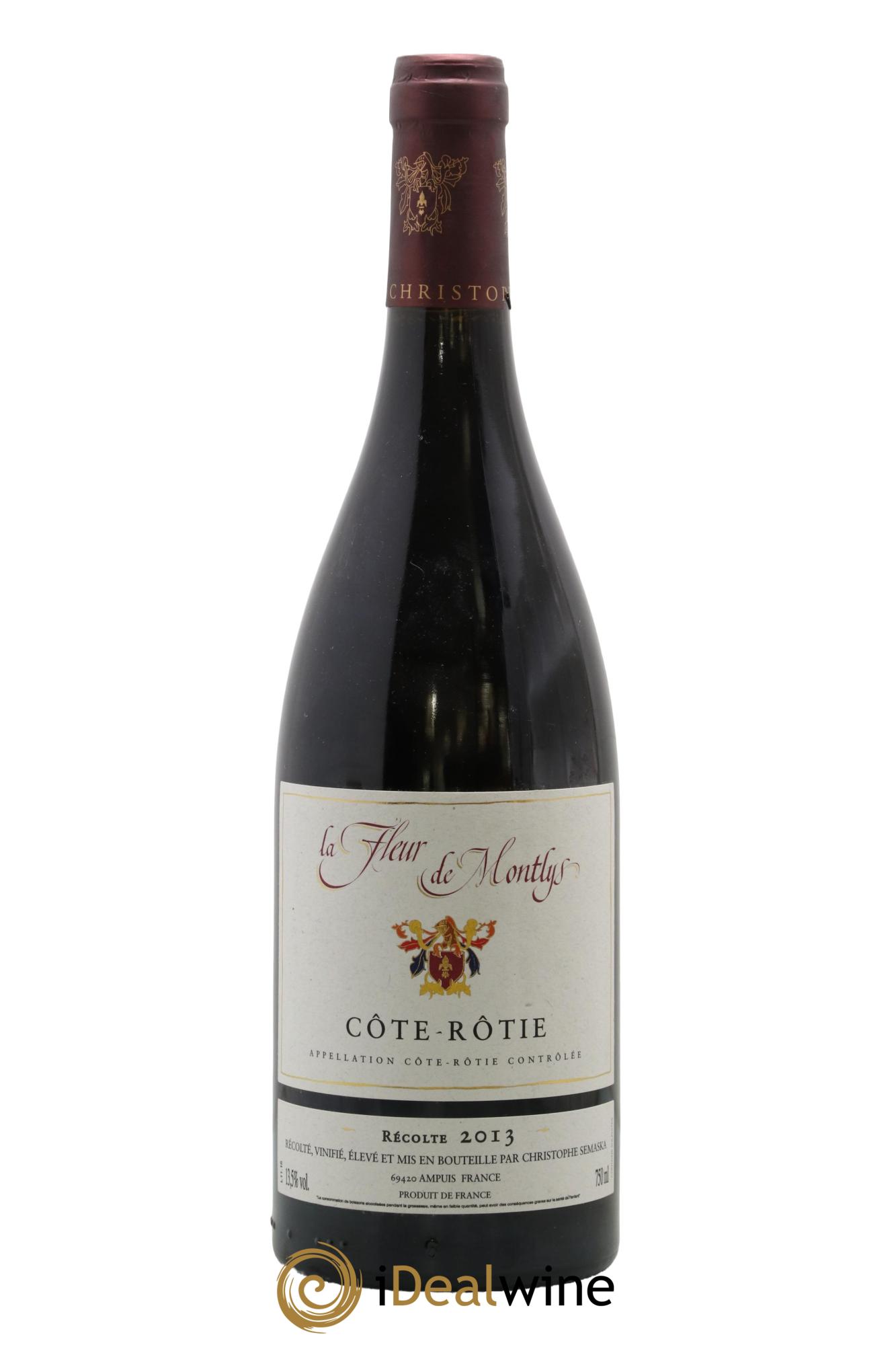 Côte-Rôtie La Fleur de Montlys Christophe Semaska 2013 - Lot of 1 bottle - 0