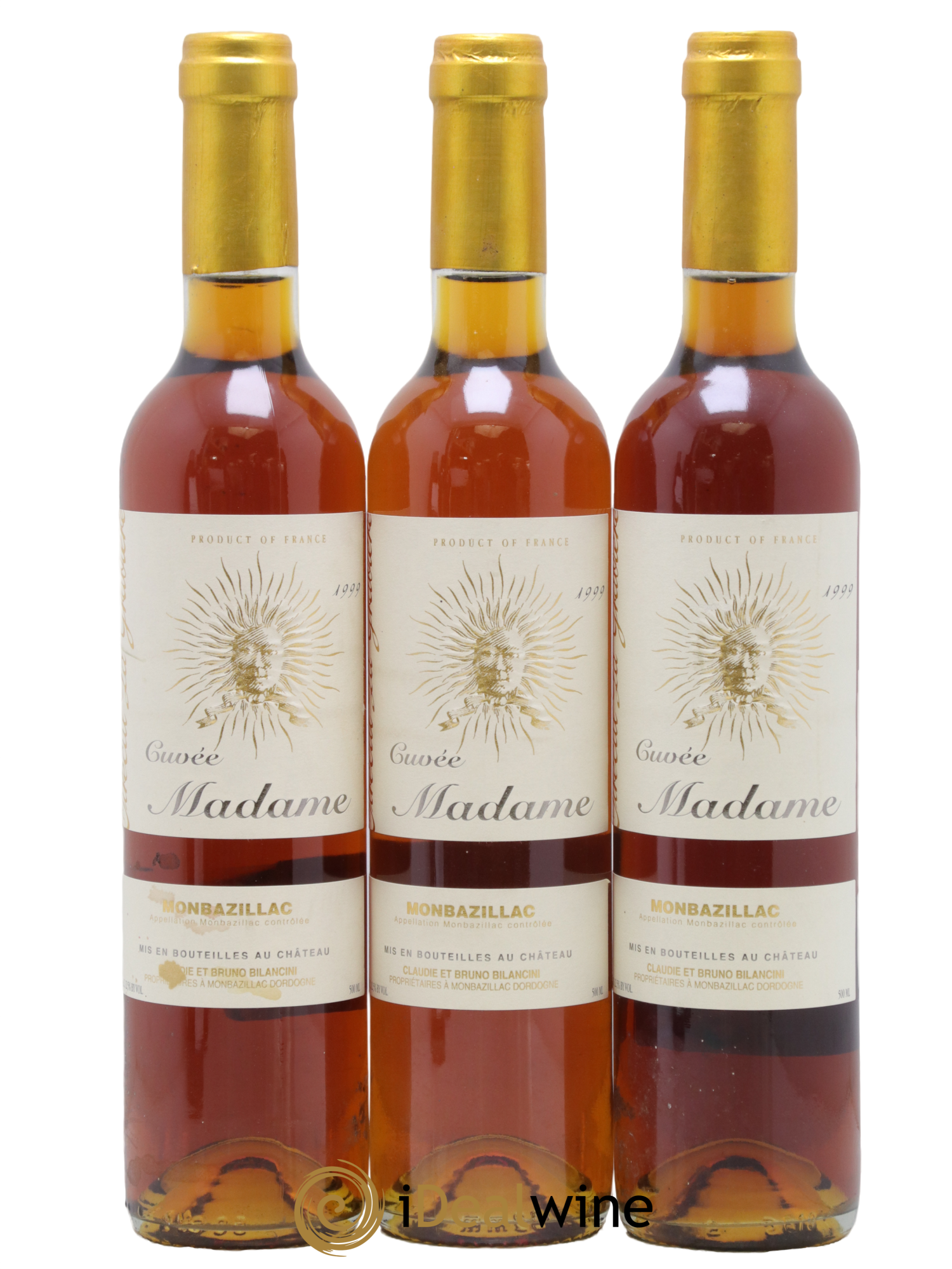 Monbazillac Château Tirecul La Gravière Cuvée Madame Bruno et Claudie Bilancini 1999 - Lot of 3 500ml formats - 0