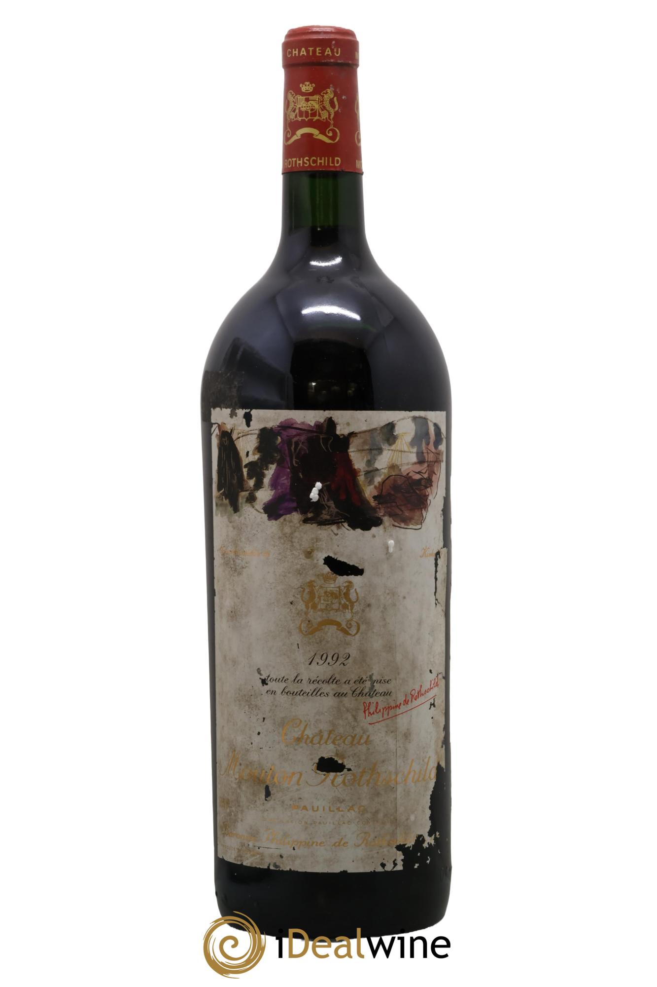 Château Mouton Rothschild 1er Grand Cru Classé 1992 - Lot de 1 magnum - 0