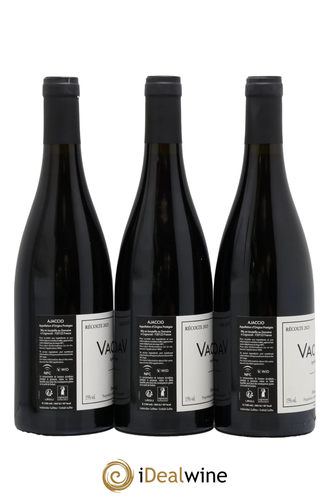 Ajaccio Vaccelli 2023 - Posten von 3 Flaschen - 1