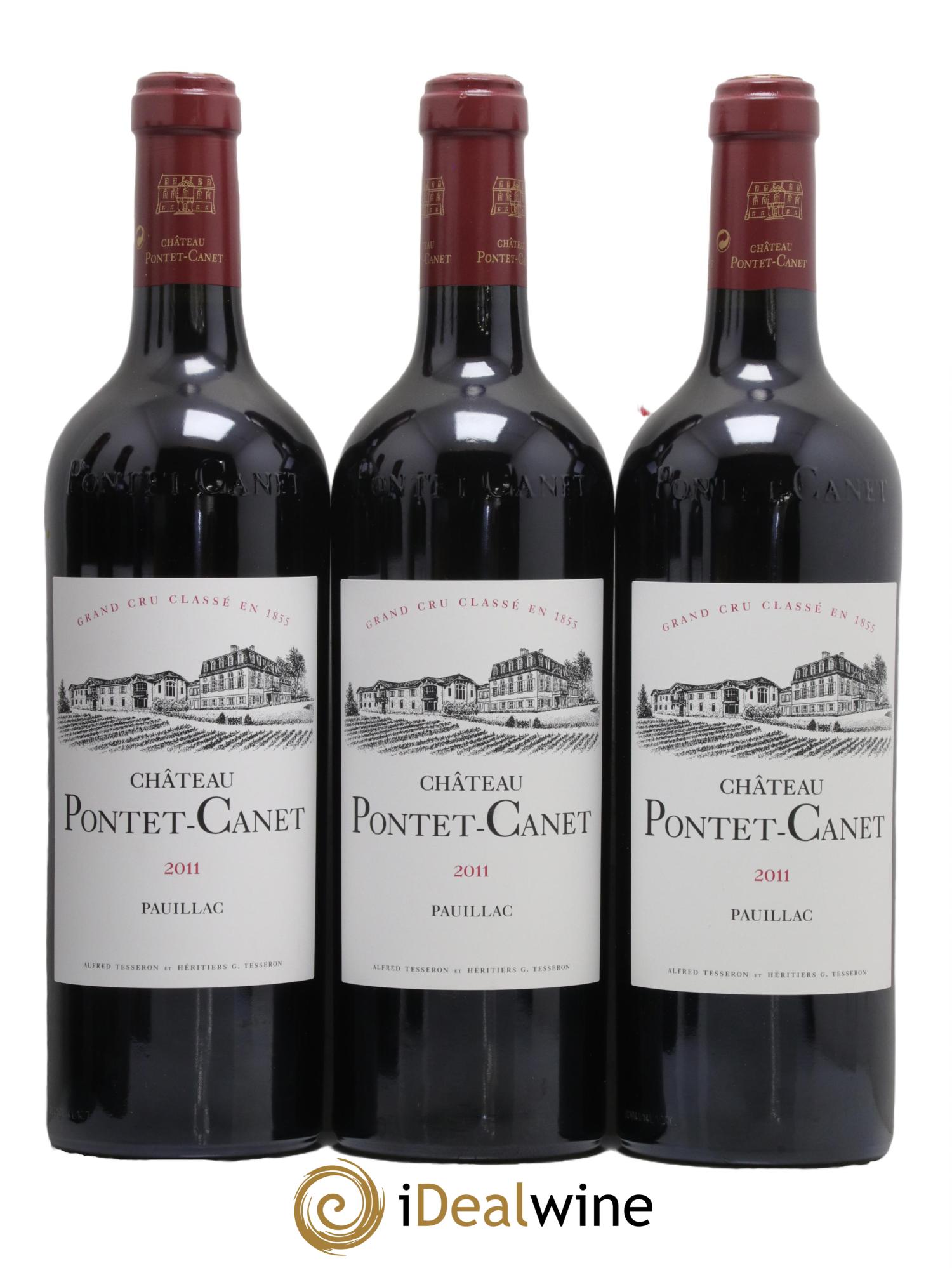 Château Pontet Canet 5ème Grand Cru Classé 2011 - Lot de 6 bouteilles - 1