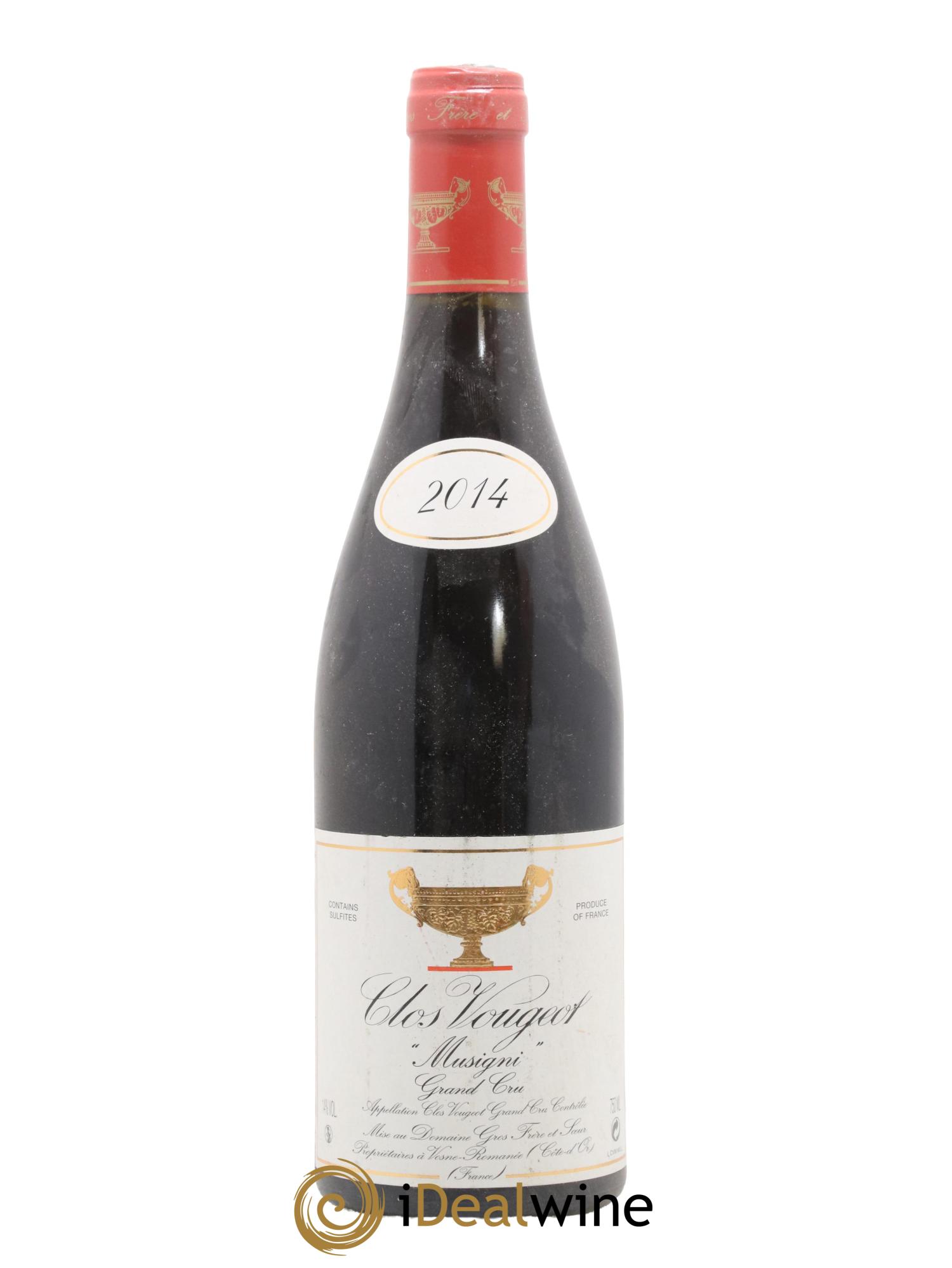 Clos de Vougeot Grand Cru Musigni Gros Frère & Soeur 2014 - Lot de 1 bouteille - 0