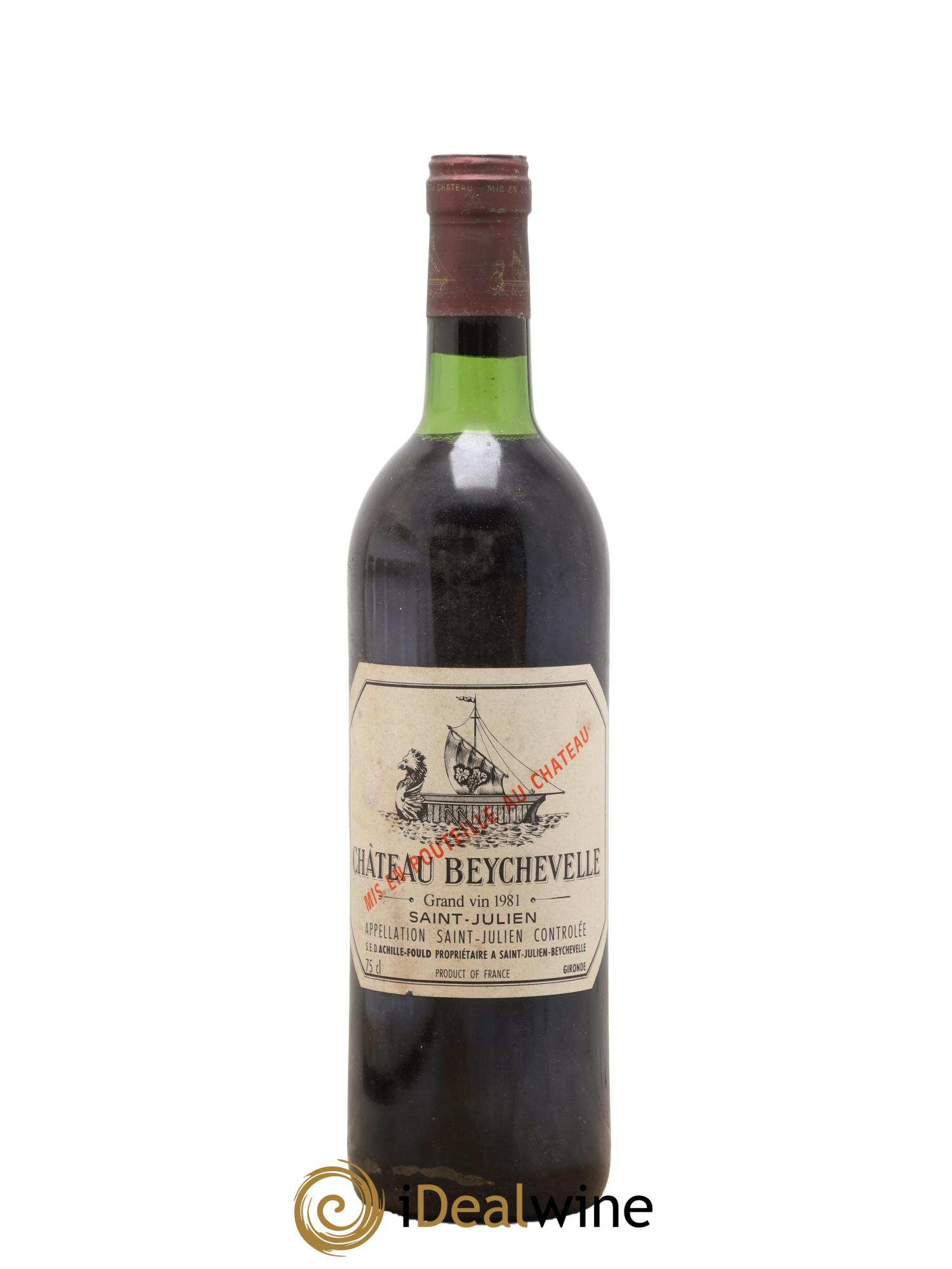 Château Beychevelle 4ème Grand Cru Classé 1981 - Posten von 1 Flasche - 0