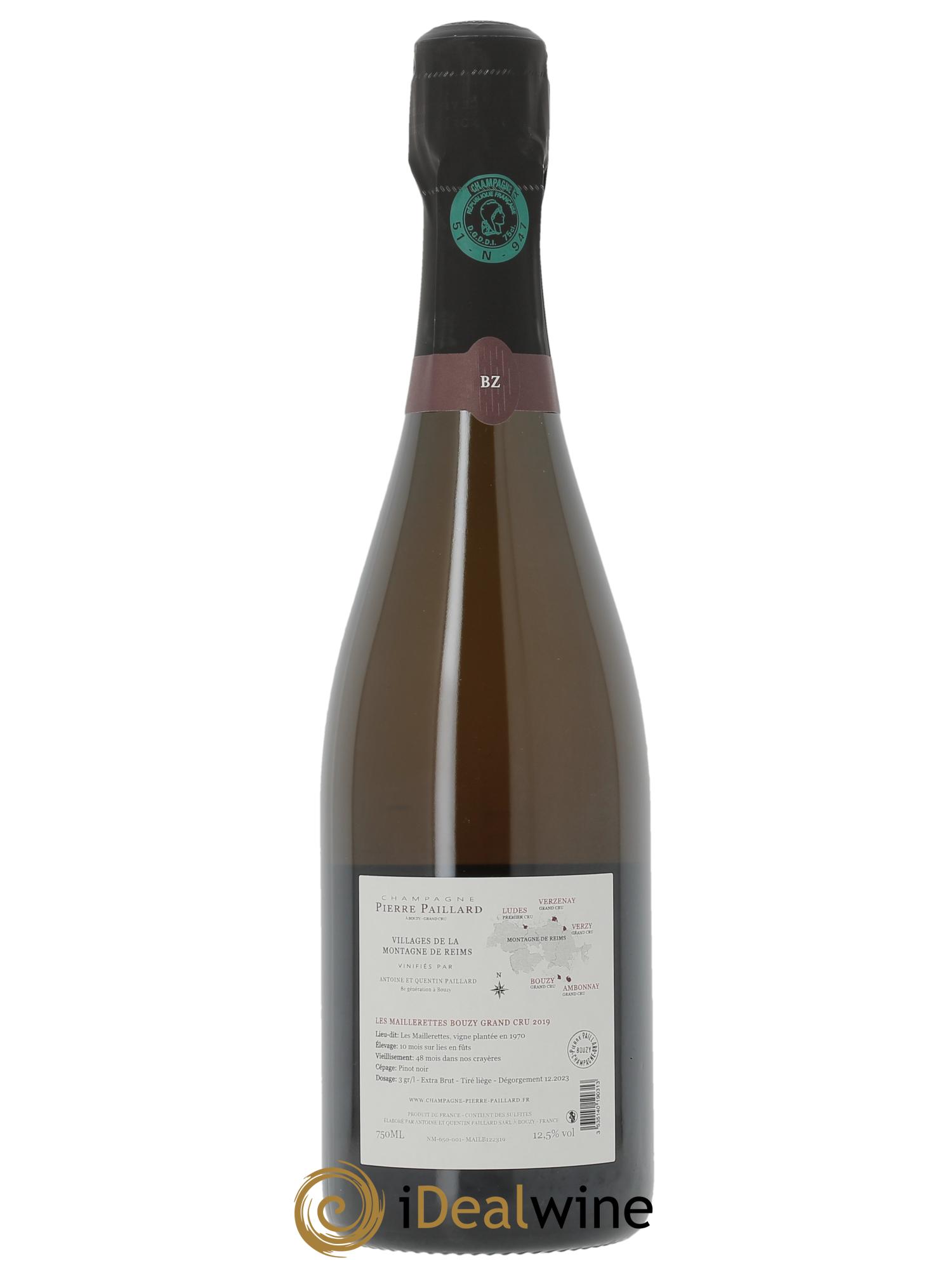 Les Maillerettes Grand Cru Extra-Brut Pierre Paillard 2019 - Posten von 1 Flasche - 1