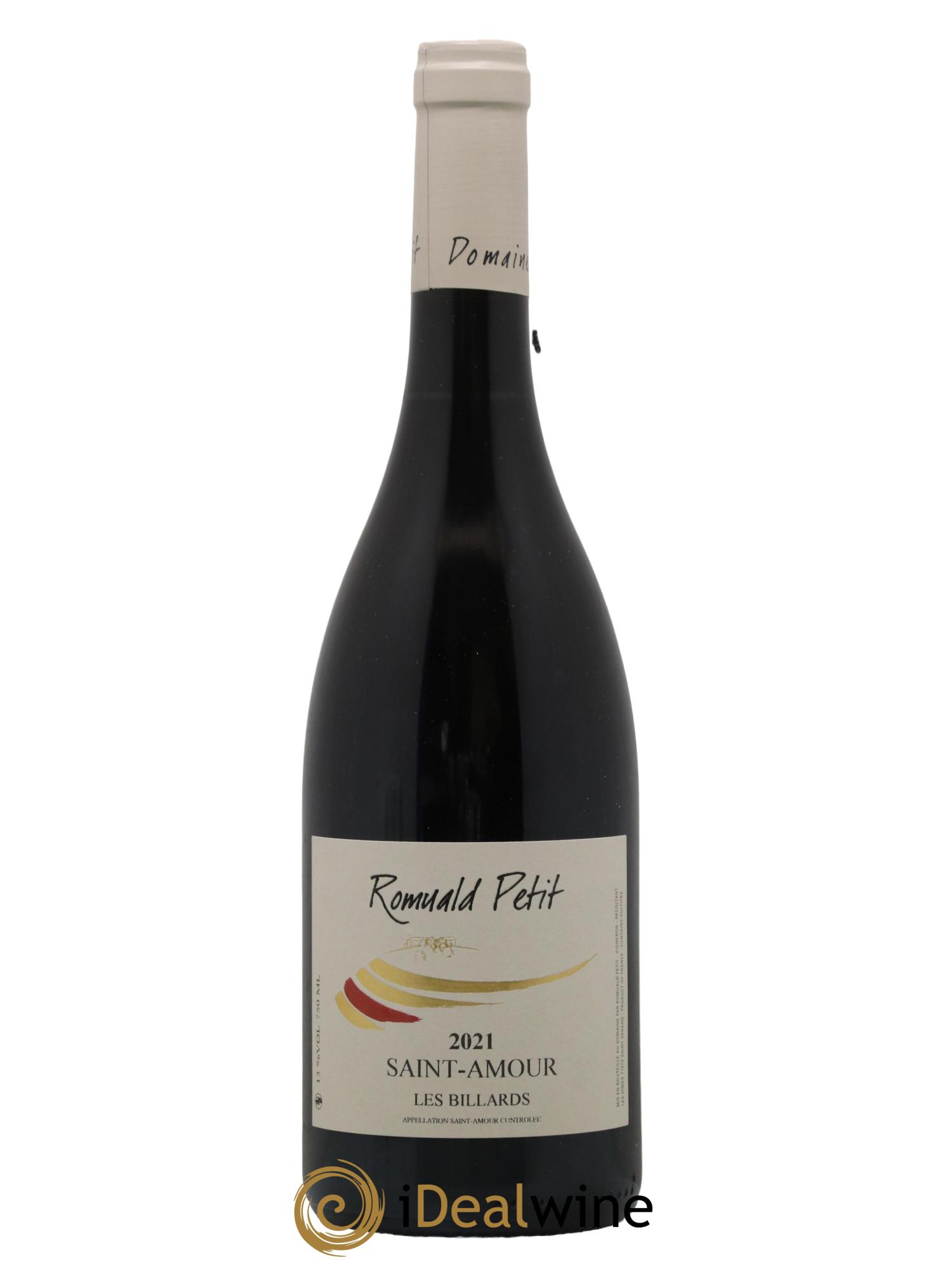 Saint-Amour Les billards Romuald Petit 2021 - Lot de 1 bouteille - 0