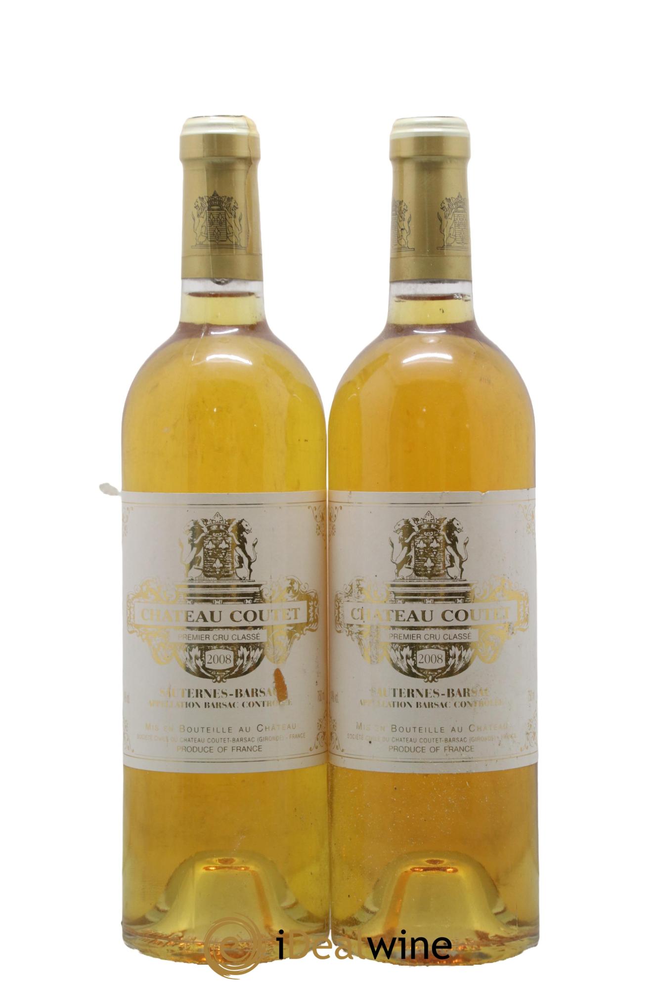 Château Coutet 1er Grand Cru Classé 2008 - Lot of 2 bottles - 0