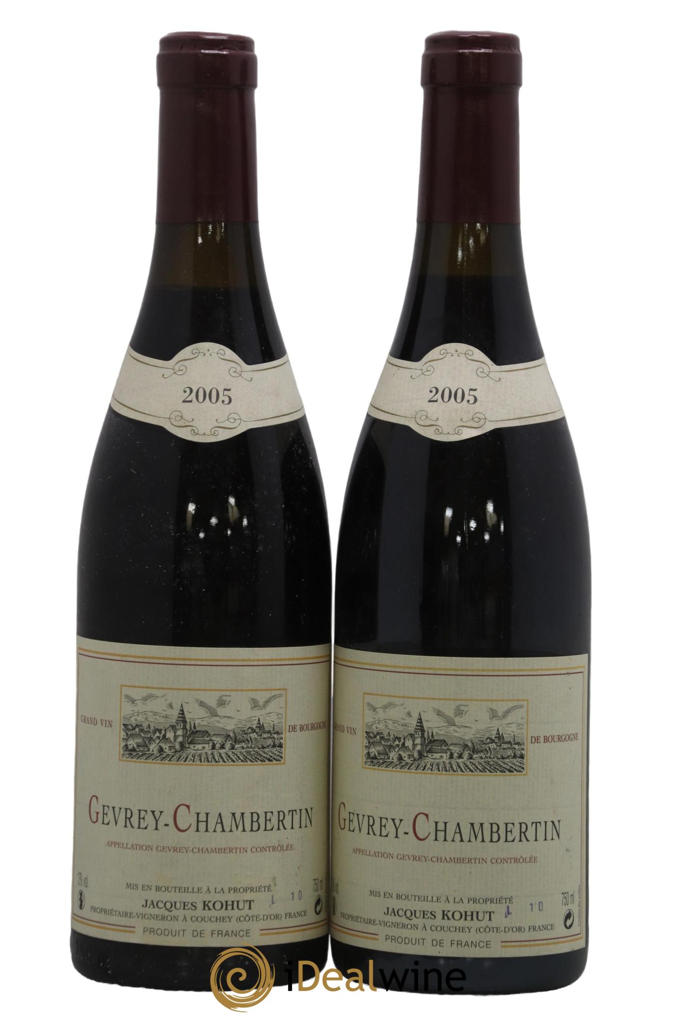 Gevrey-Chambertin Jacques Kohut 2005 - Posten von 2 Flaschen - 0