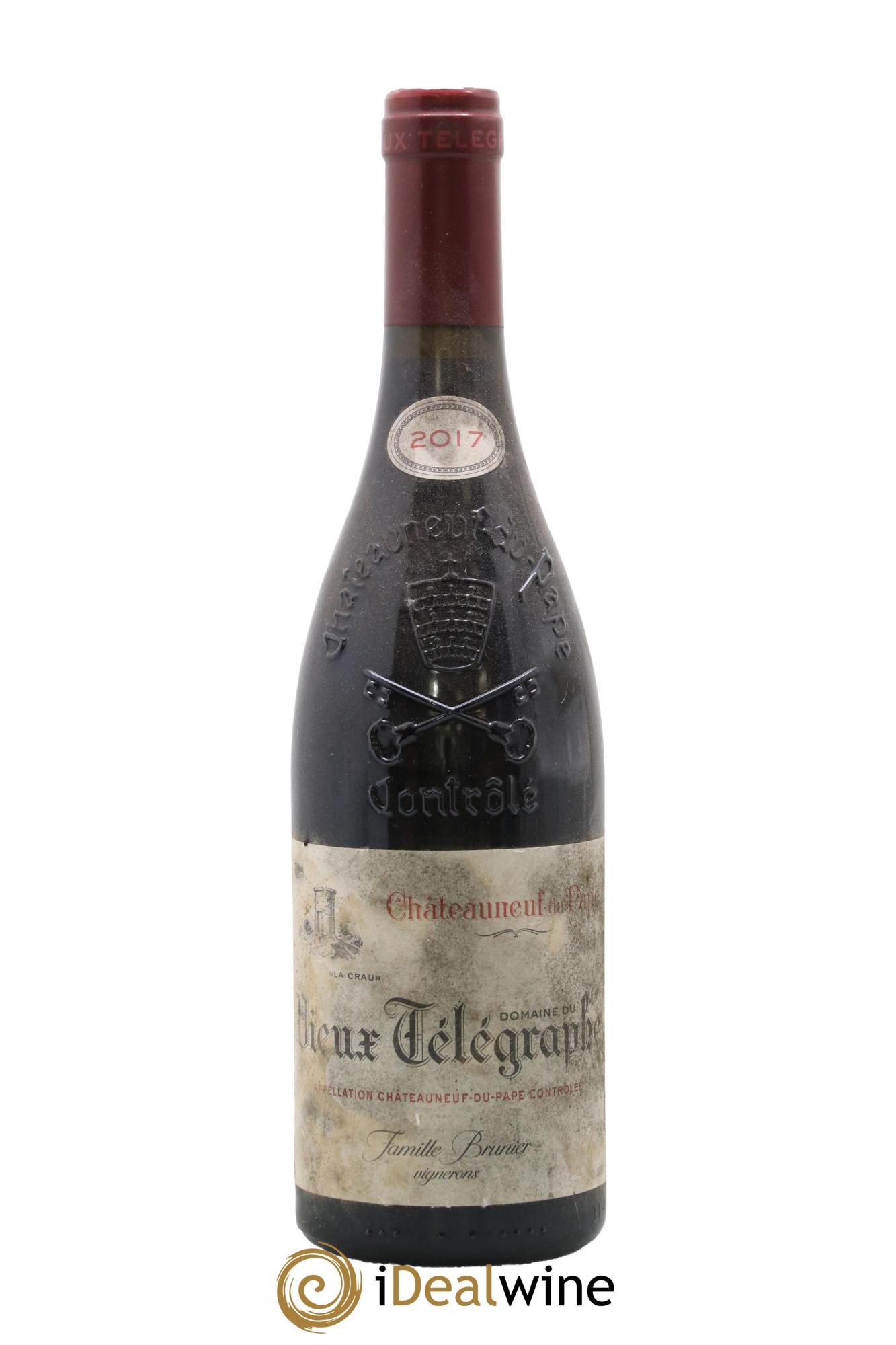 Châteauneuf-du-Pape Vieux Télégraphe (Domaine du) Vignobles Brunier 2017 - Lot de 1 bouteille - 0
