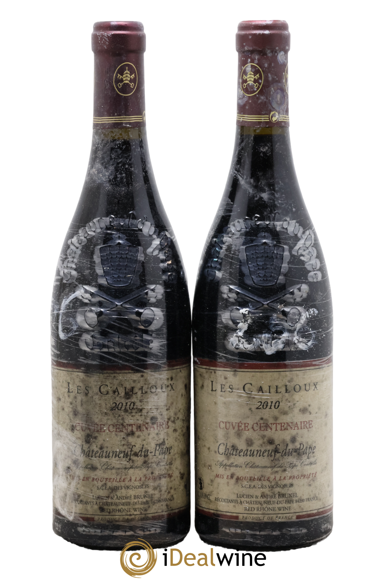 Châteauneuf-du-Pape Les Cailloux Cuvée Centenaire André Brunel 2010 - Lot of 2 bottles - 0