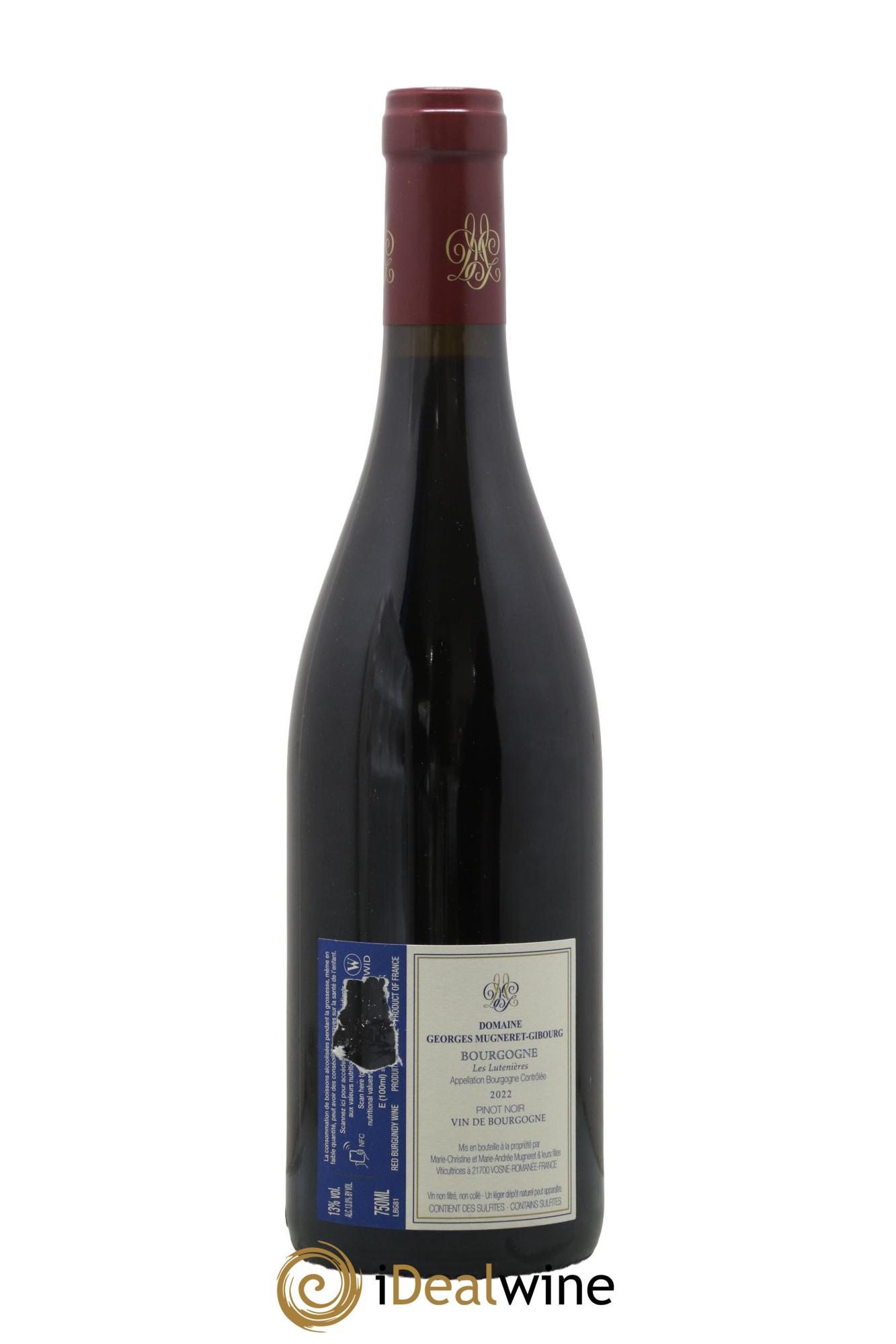 Bourgogne Les Lutenières Mugneret-Gibourg (Domaine) 2022 - Lotto di 1 bottiglia - 1