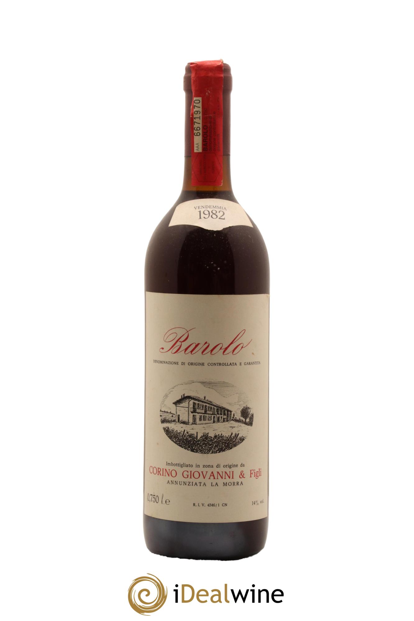 Barolo Corino Giovanni e figli 1982 - Lot de 1 bouteille - 0