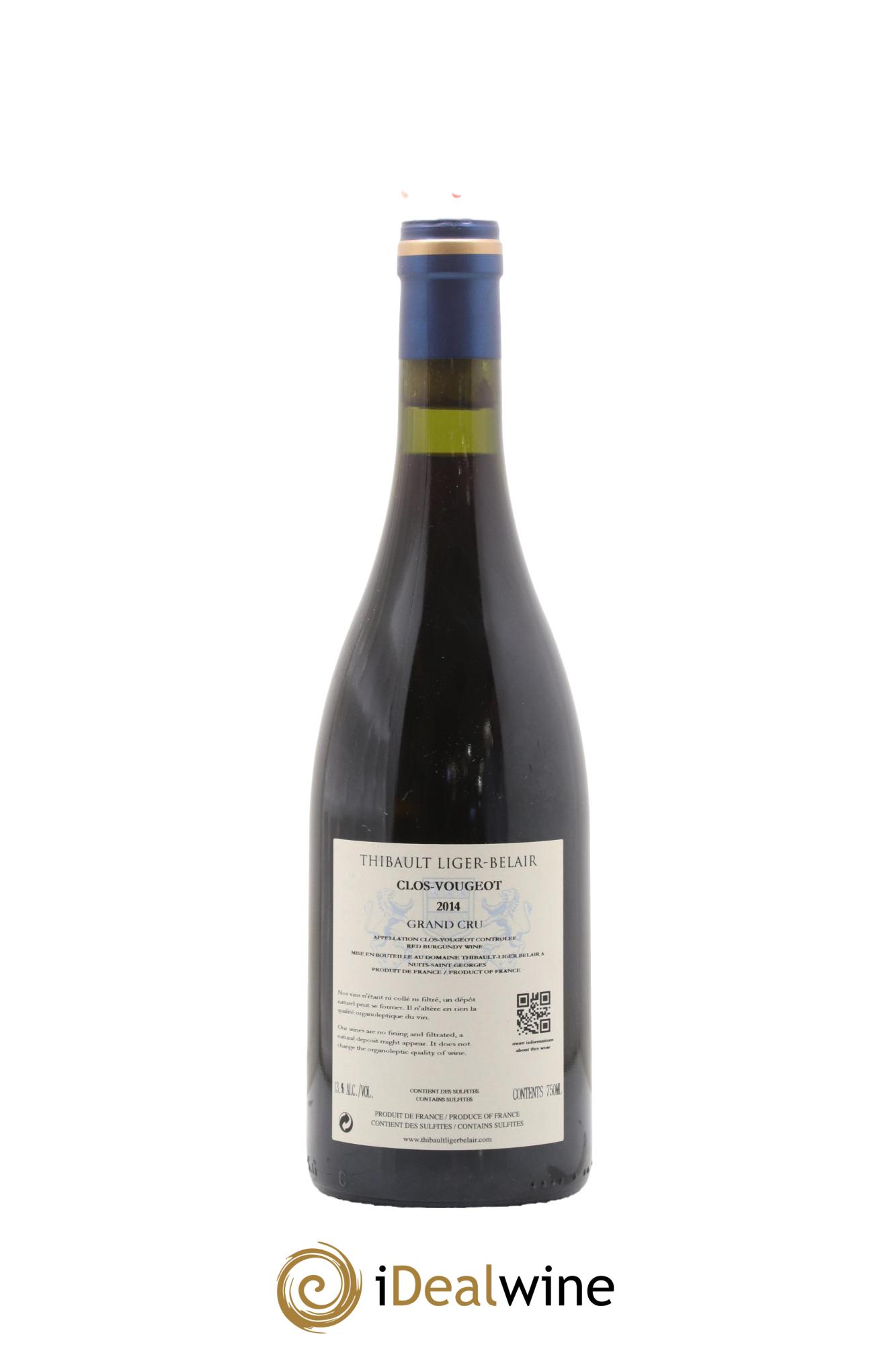 Clos de Vougeot Grand Cru Thibault Liger-Belair 2014 - Lot de 1 bouteille - 1