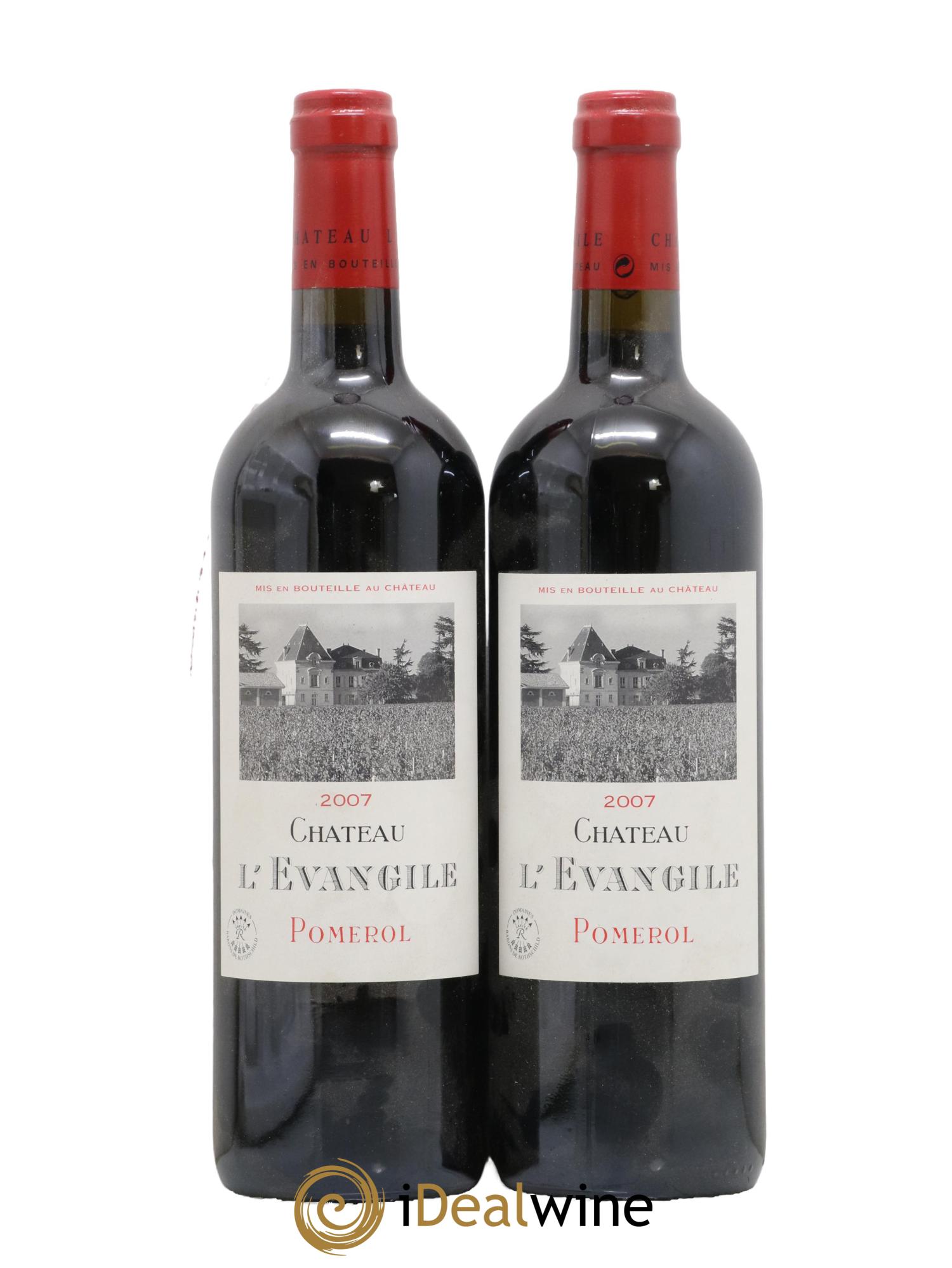 Château l' Évangile 2007 - Lot de 2 bouteilles - 0