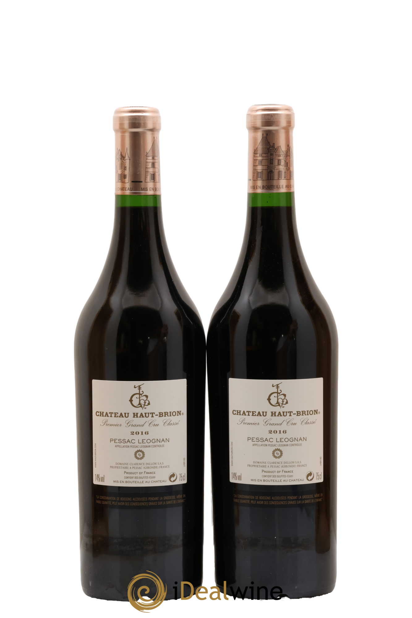 Château Haut Brion 1er Grand Cru Classé 2016 - Lot of 2 bottles - 2