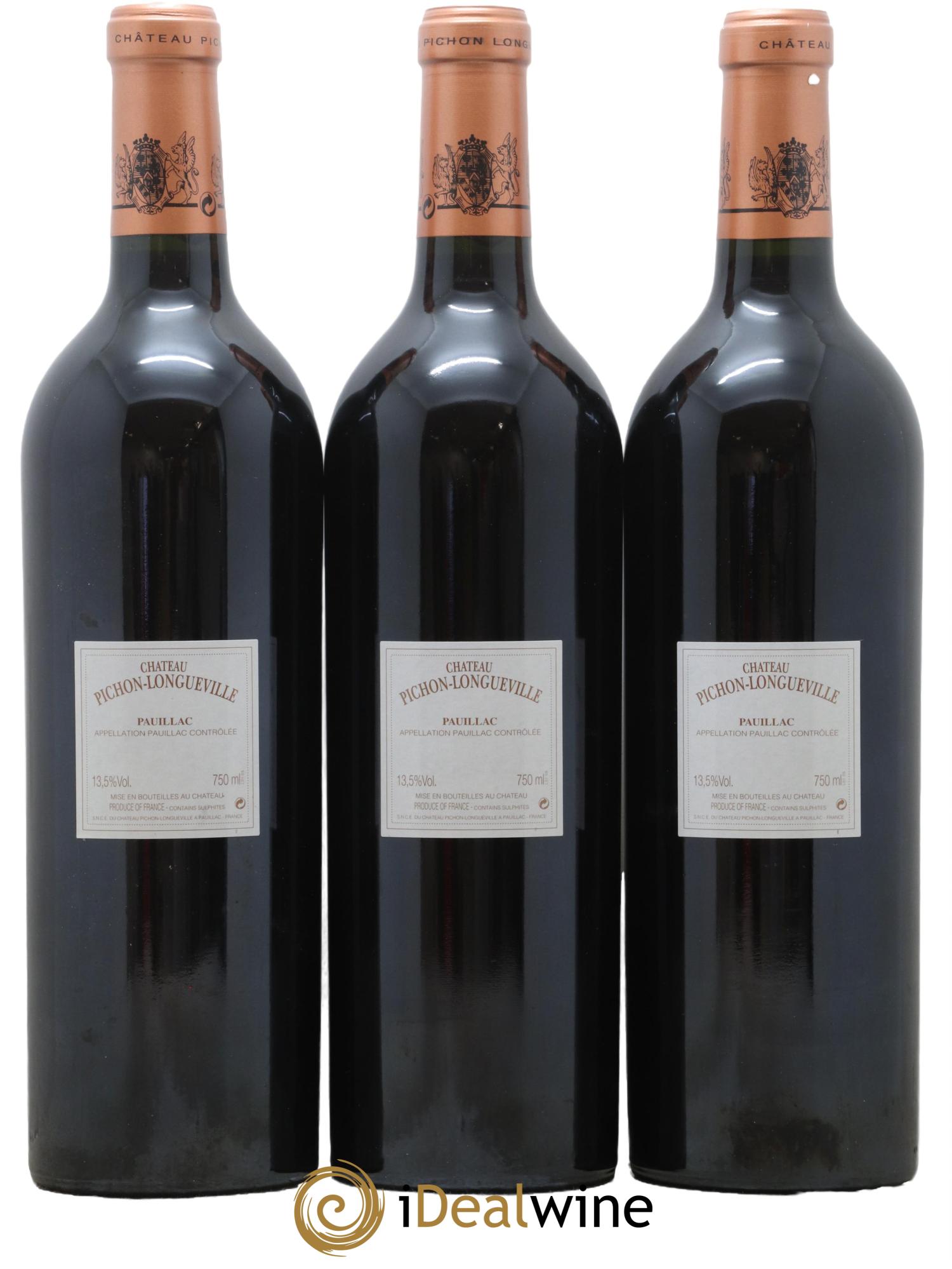 Pichon Longueville Baron 2ème Grand Cru Classé 2005 - Lot de 3 bouteilles - 1