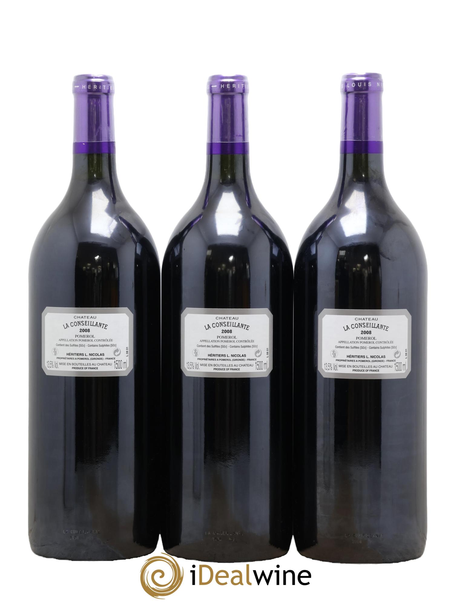 Château la Conseillante 2008 - Lot de 3 magnums - 1
