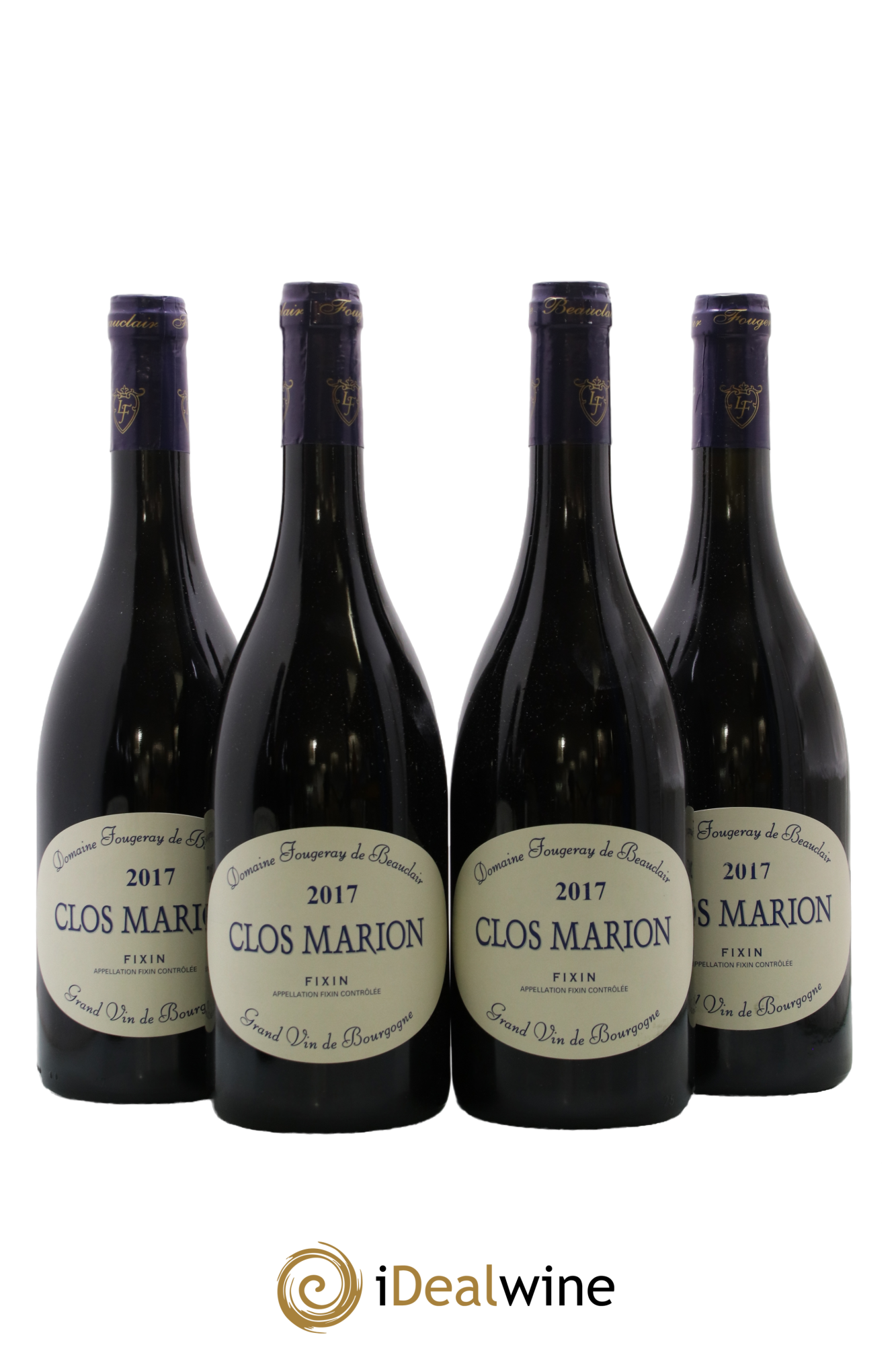 Fixin Clos Marion Fougeray de Beauclair 2017 - Lot de 4 bouteilles - 0