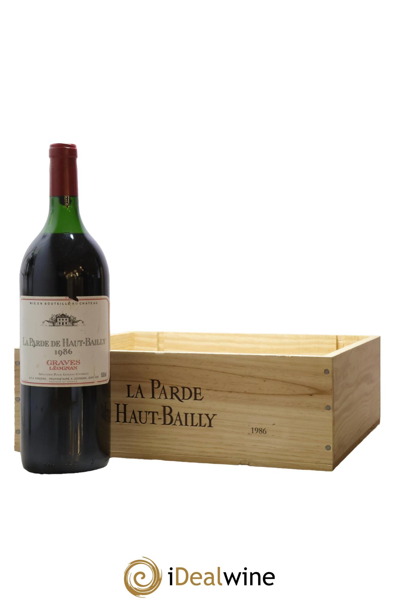 Haut Bailly II (Anciennement La Parde de Haut-Bailly) Second Vin 1986 - Lot de 3 magnums - 1