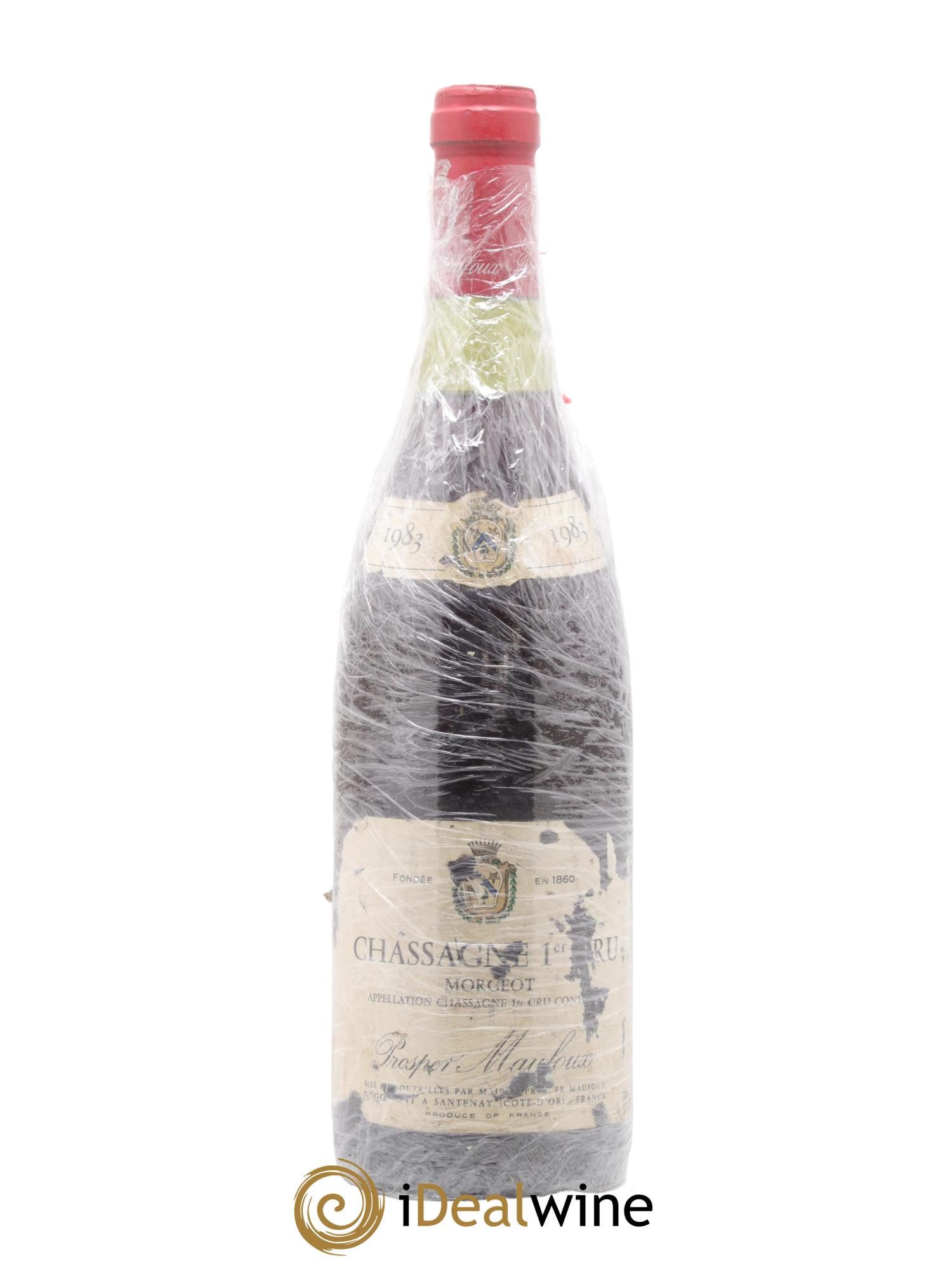 Chassagne-Montrachet 1er Cru Morgeot Prosper Maufoux 1983 - Lot de 1 bouteille - 0