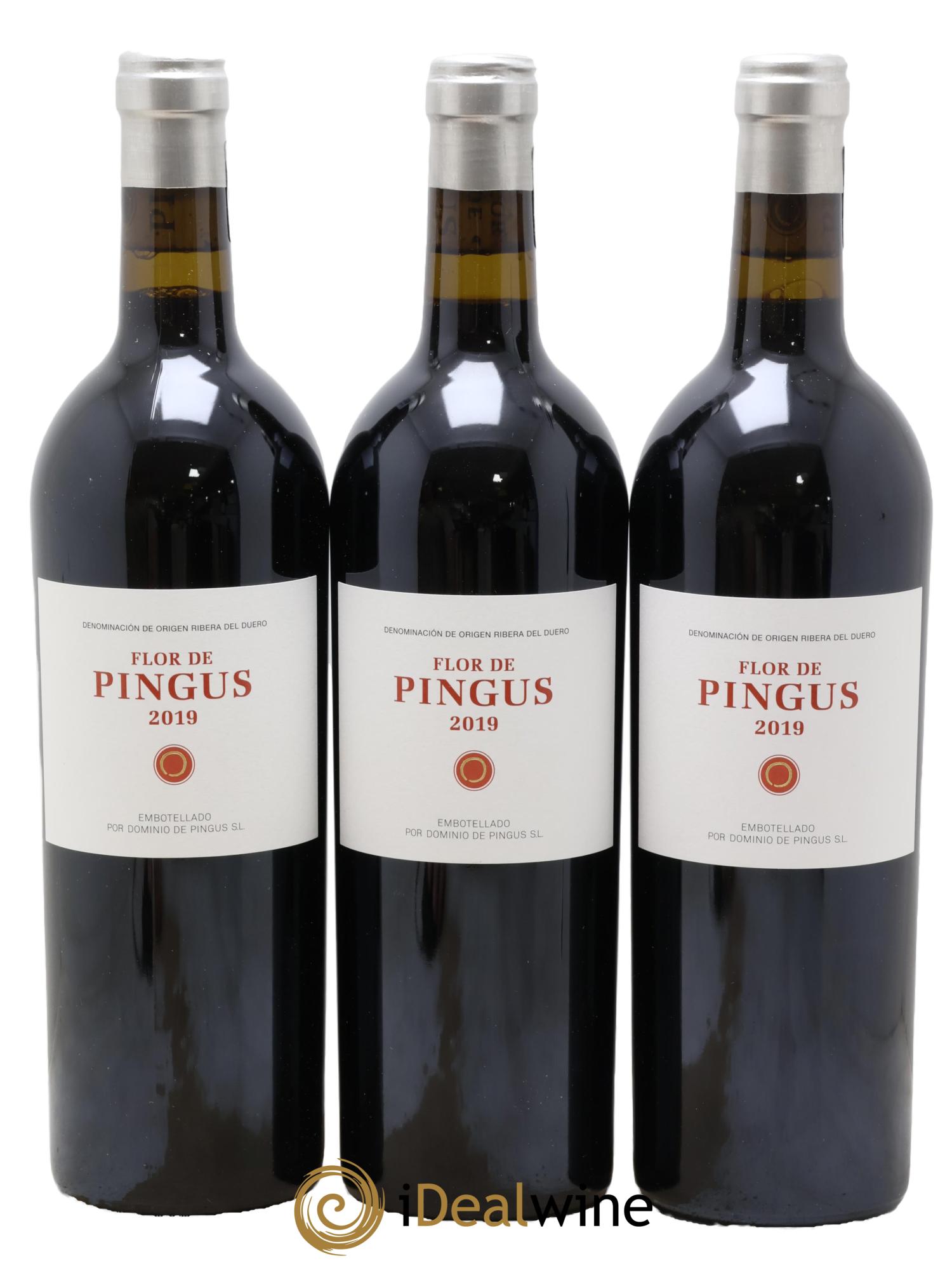 Ribera Del Duero Flor de Pingus Dominio de Pingus - Peter Sisseck 2019 - Lot de 3 bouteilles - 0
