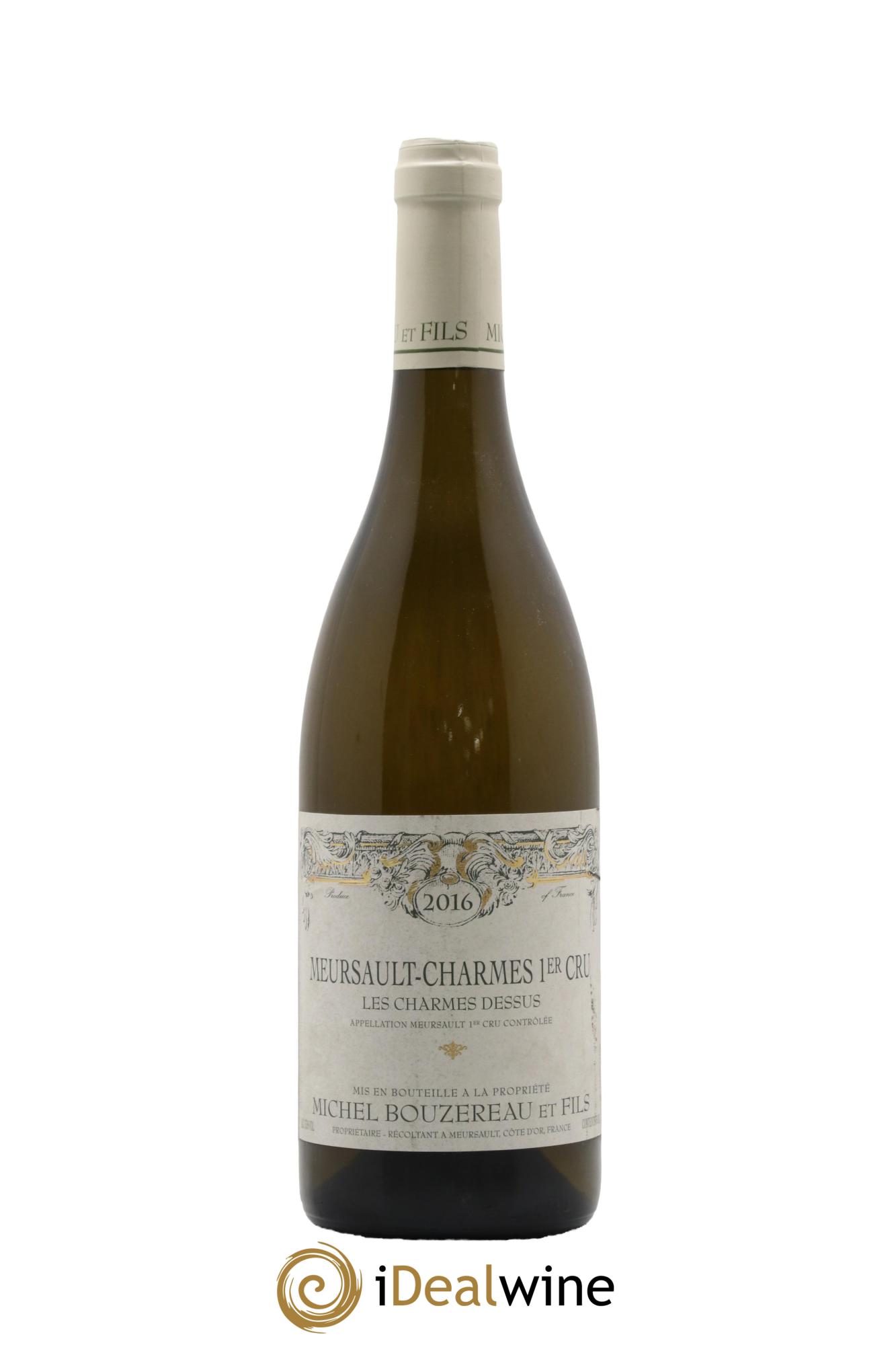 Meursault 1er Cru Charmes Les Charmes Dessus Michel Bouzereau et Fils (Domaine) 2016 - Lot de 1 bouteille - 0