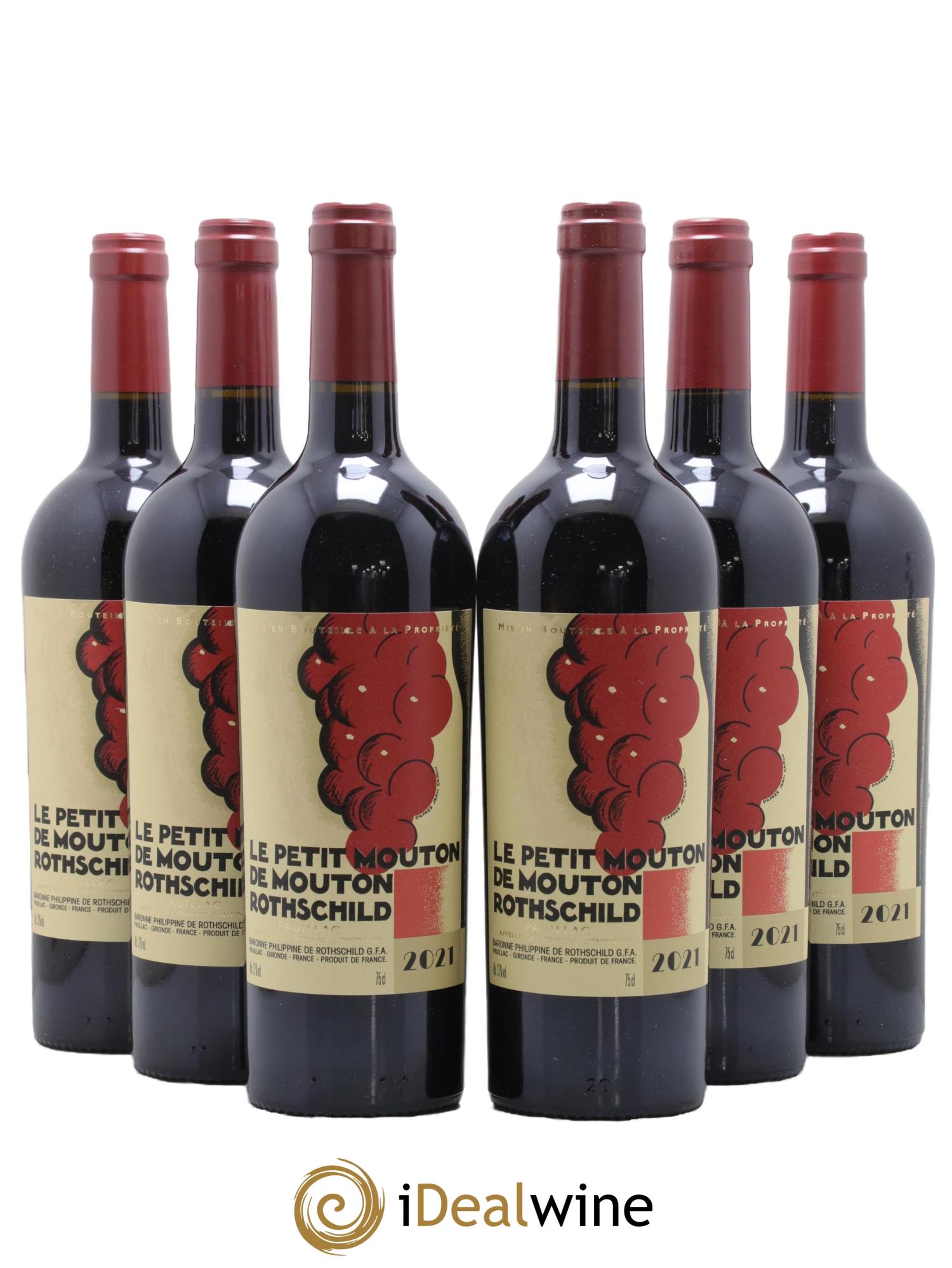 Petit Mouton Second Vin 2021 - Lot de 6 bouteilles - 0
