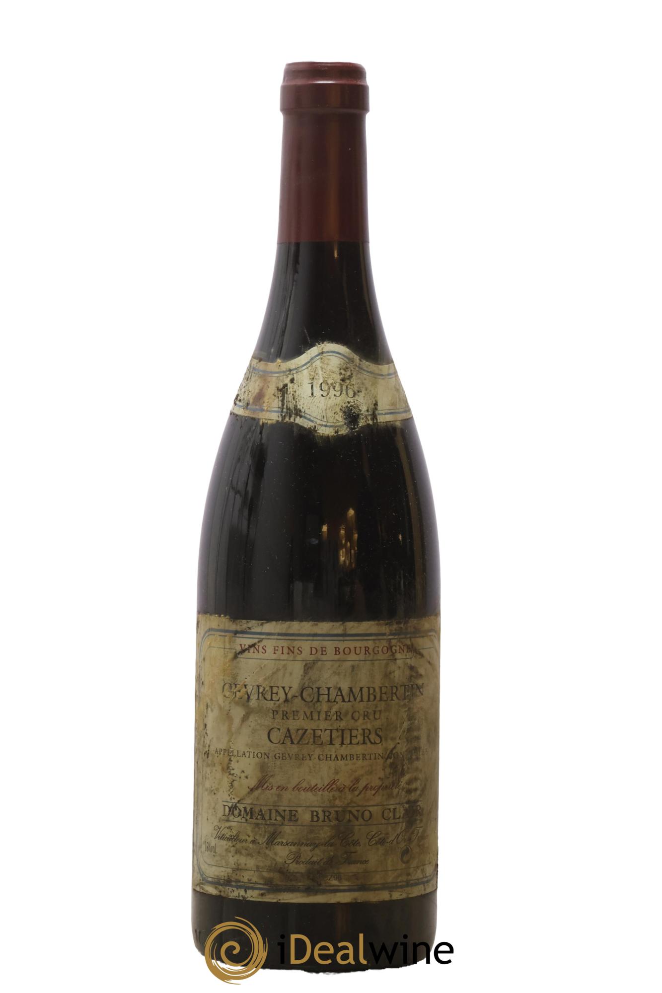 Gevrey-Chambertin 1er Cru Les Cazetiers Bruno Clair (Domaine) 1996 - Lot of 1 bottle - 0