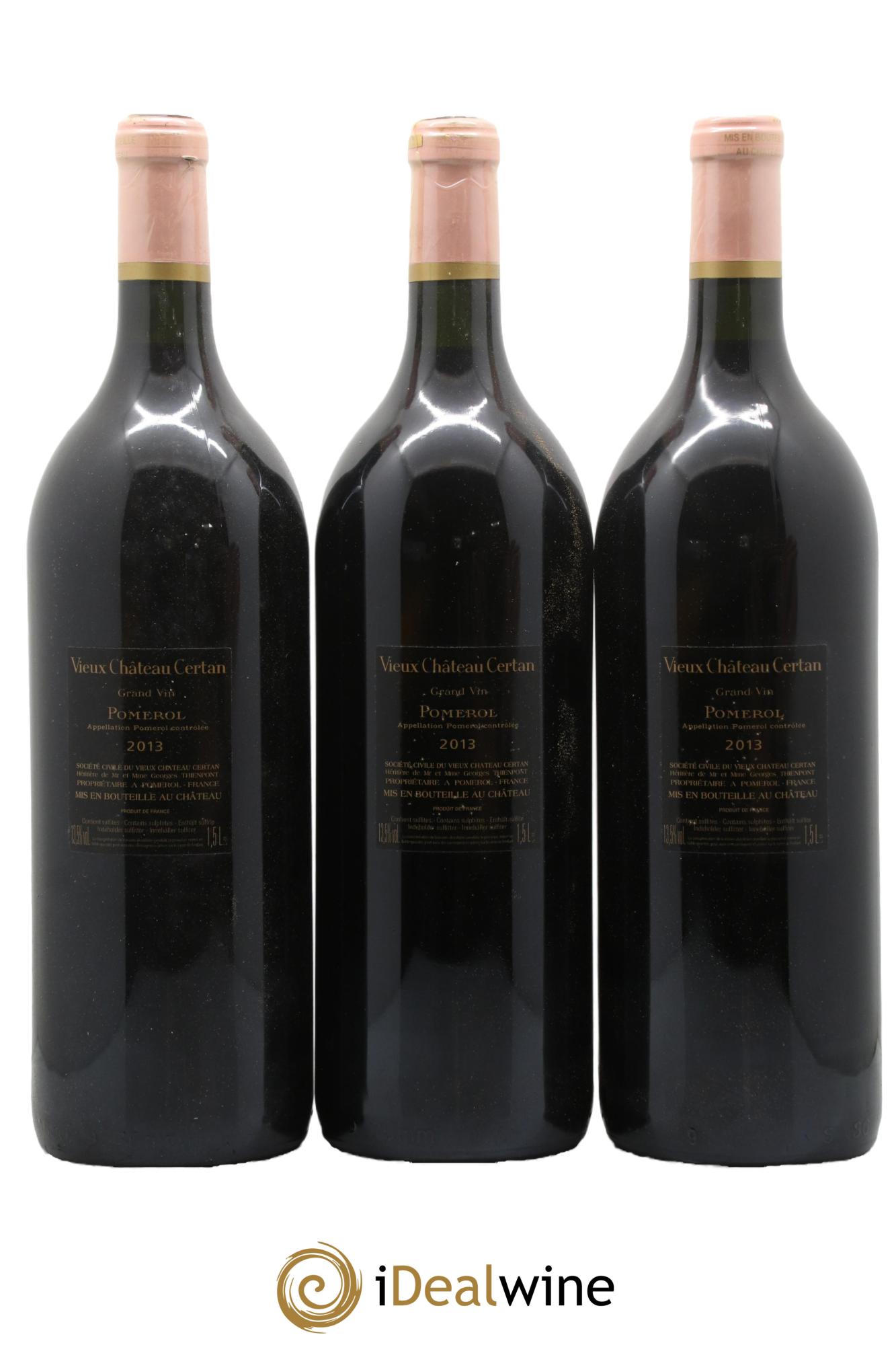 Vieux Château Certan 2013 - Lot of 3 magnums - 1