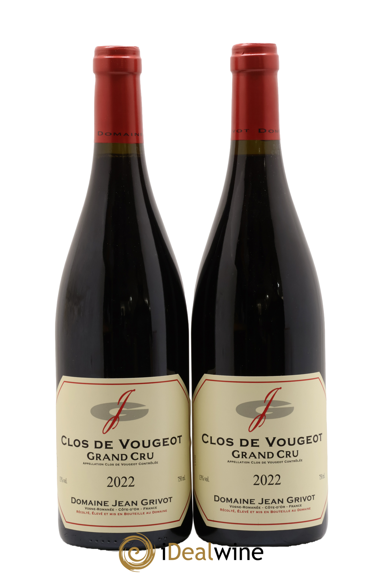 Clos de Vougeot Grand Cru Jean Grivot 2022 - Lot de 2 bouteilles - 0