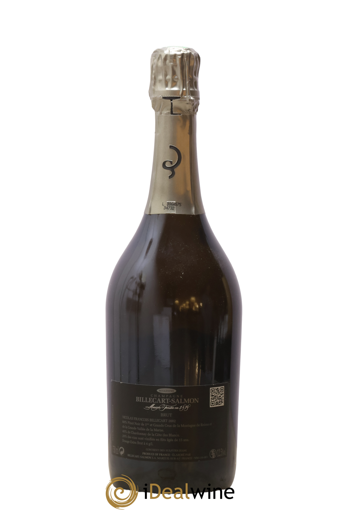 Brut Nicolas François Billecart Billecart-Salmon 2002 - Lotto di 1 bottiglia - 1