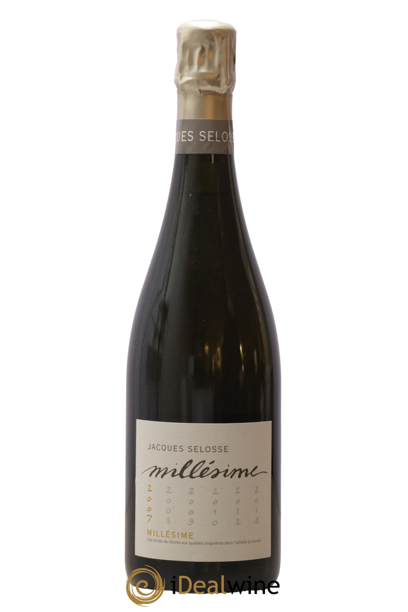 1er Cru Millésimé Extra-Brut Jacques Selosse 2007 - Lot de 1 bouteille - 0