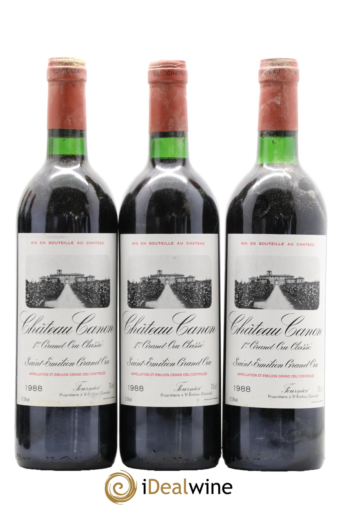 Château Canon 1er Grand Cru Classé B  1988 - Lot de 12 bouteilles - 3